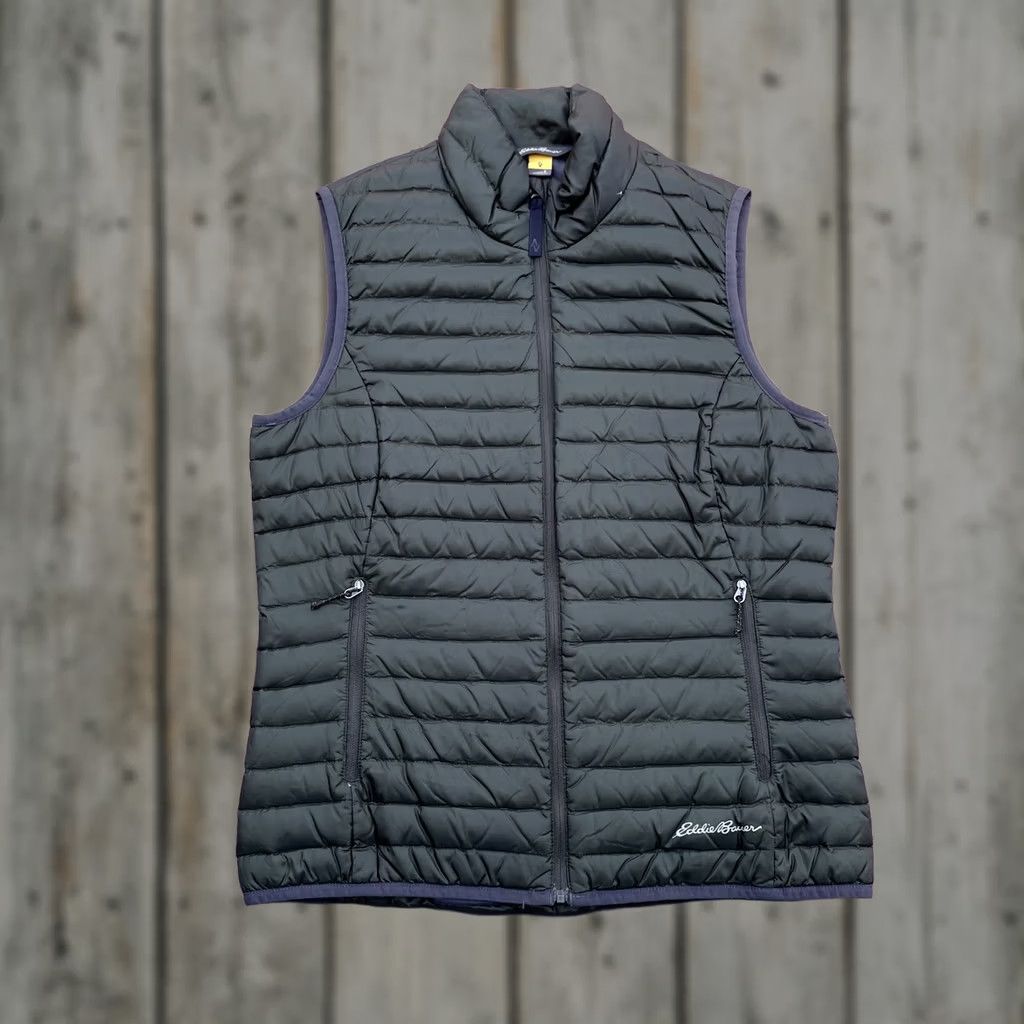 Eddie Bauer Eddie Bauer Women's S Travex EB700 Full Zip Quilted Down Fill Vest Hunter Green Size S / US 4 / IT 40 - 1 Thumbnail
