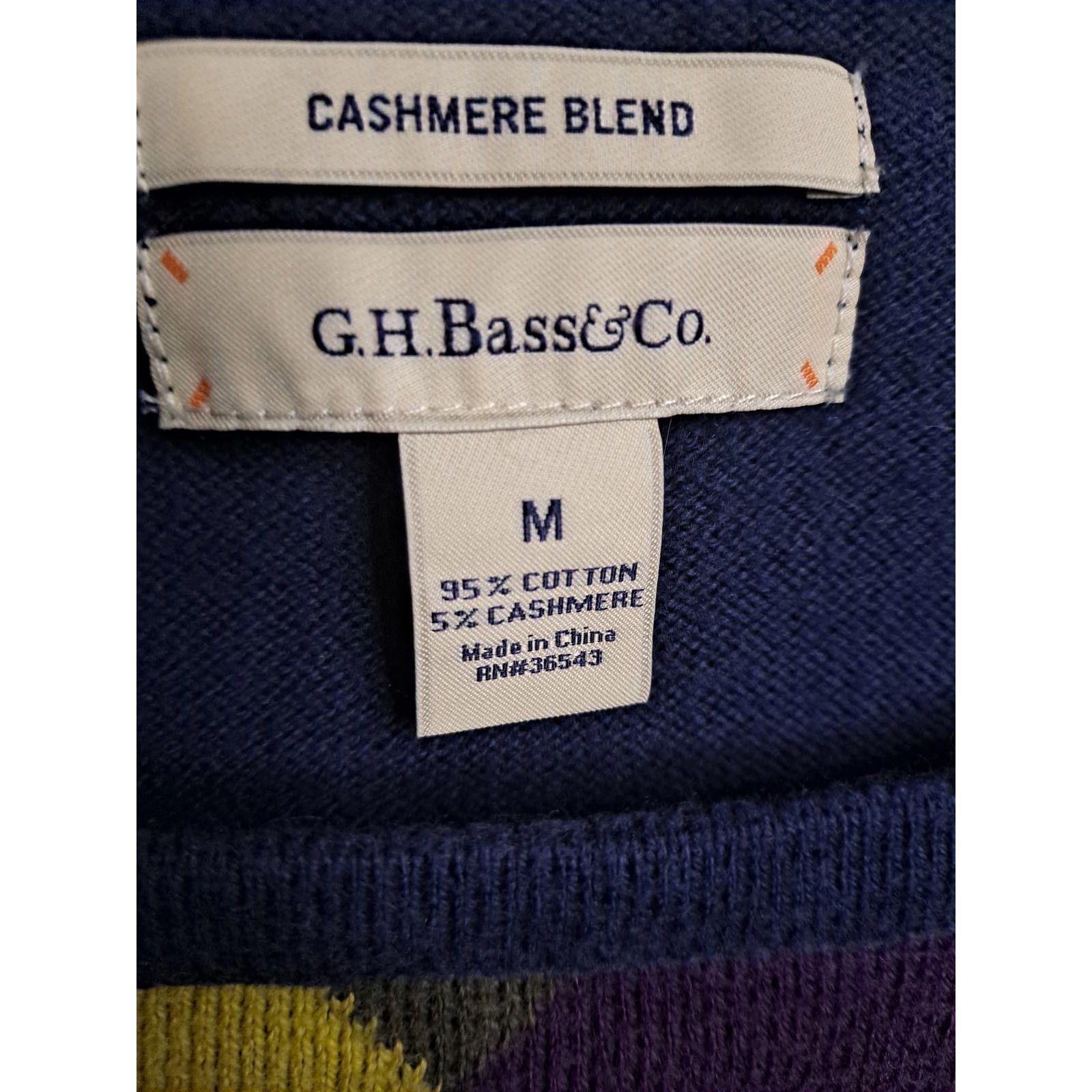 G.H. Bass & Co. GH Bass & Co Blue Colorful Argyle Sweater Size Medium Size US M / EU 48-50 / 2 - 5 Thumbnail