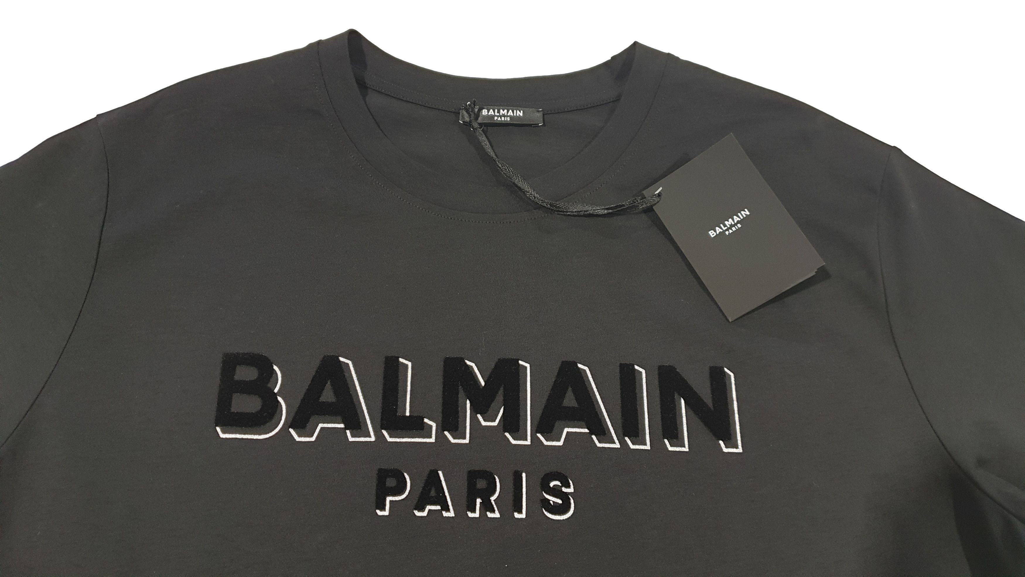Balmain BALMAIN P. BLACK/SILVER T-SHIRT OVERSIZE CH1EG010 BB99 EJO Size US S / EU 44-46 / 1 - 2 Thumbnail