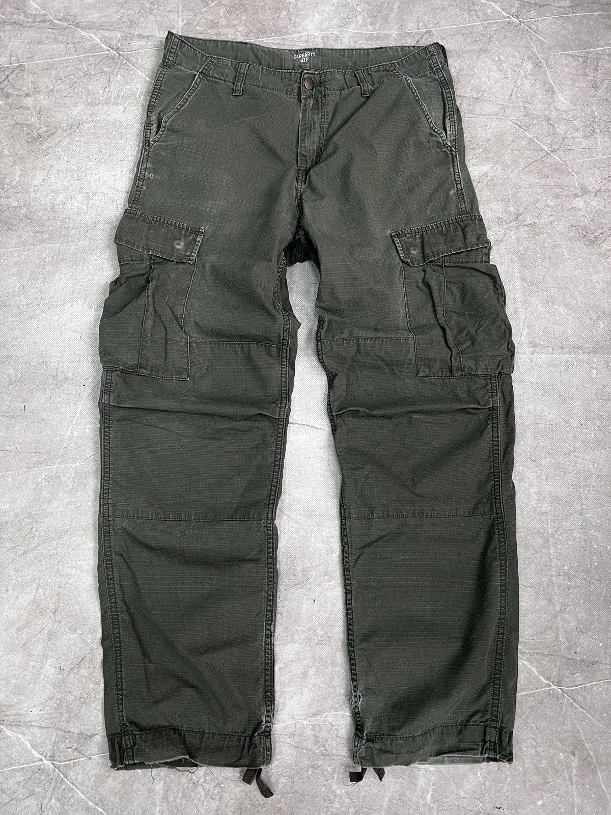 Carhartt Carhartt Green Pants Workwear Multipocket y2k Style Size US 32 / EU 48 - 1 Thumbnail