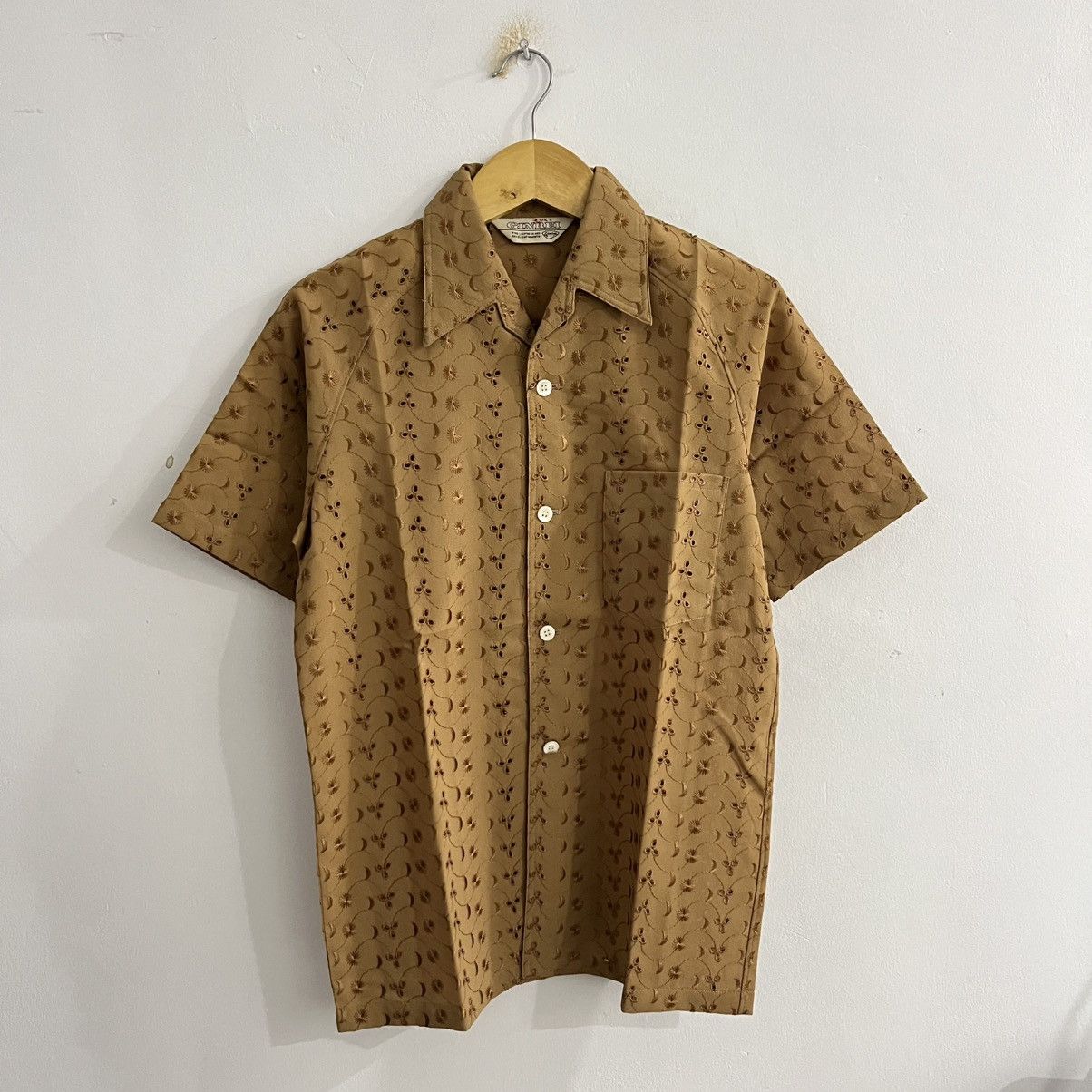 Japanese Brand Ginrei Textured Pattern Button Up Shirt Size US M / EU 48-50 / 2 - 1 Thumbnail