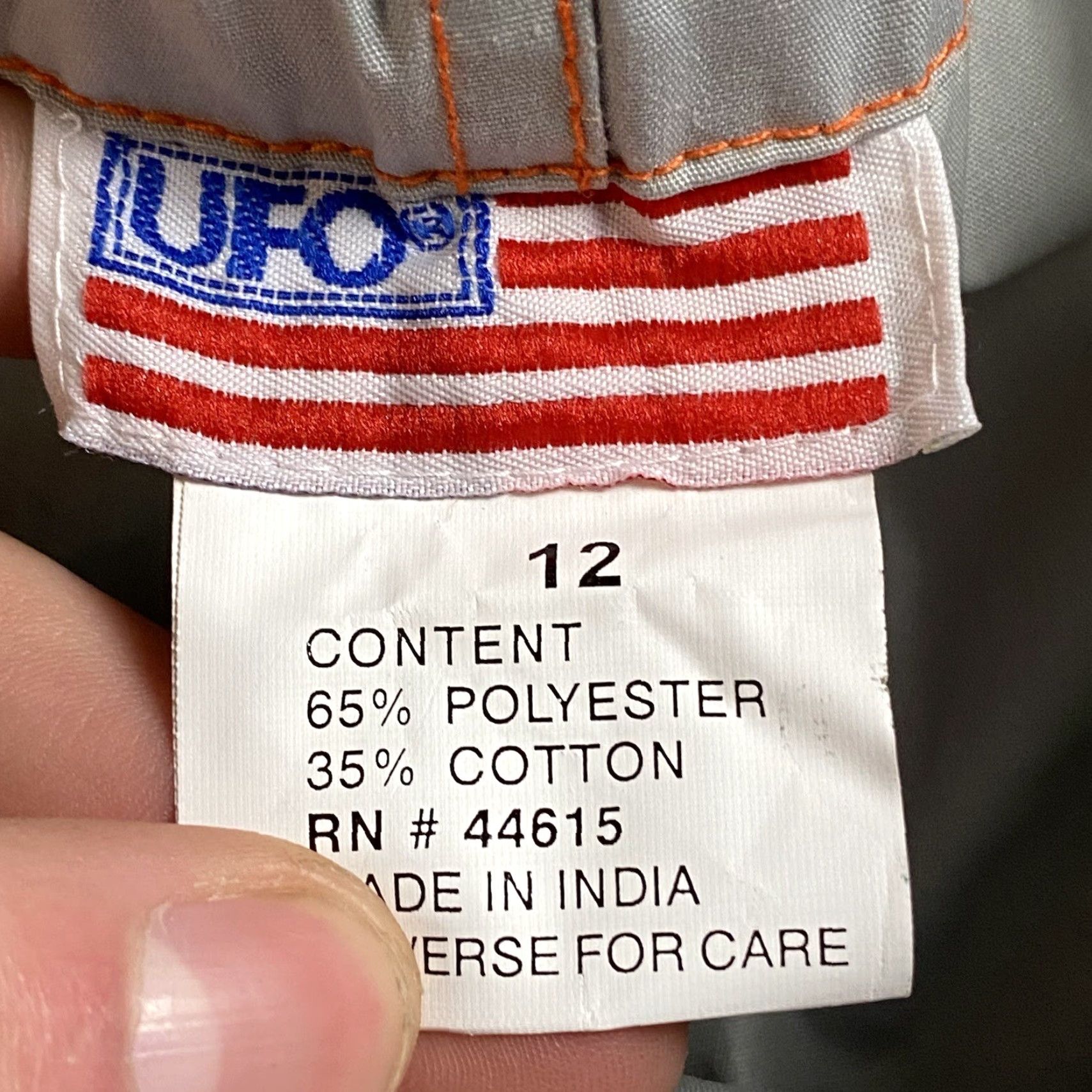 Vintage VTG UFO PARACHUTE PANTS Cargo WOMENS 12 Mercury Grey/Orange NWT Size 34" / US 12 / IT 48 - 8 Thumbnail
