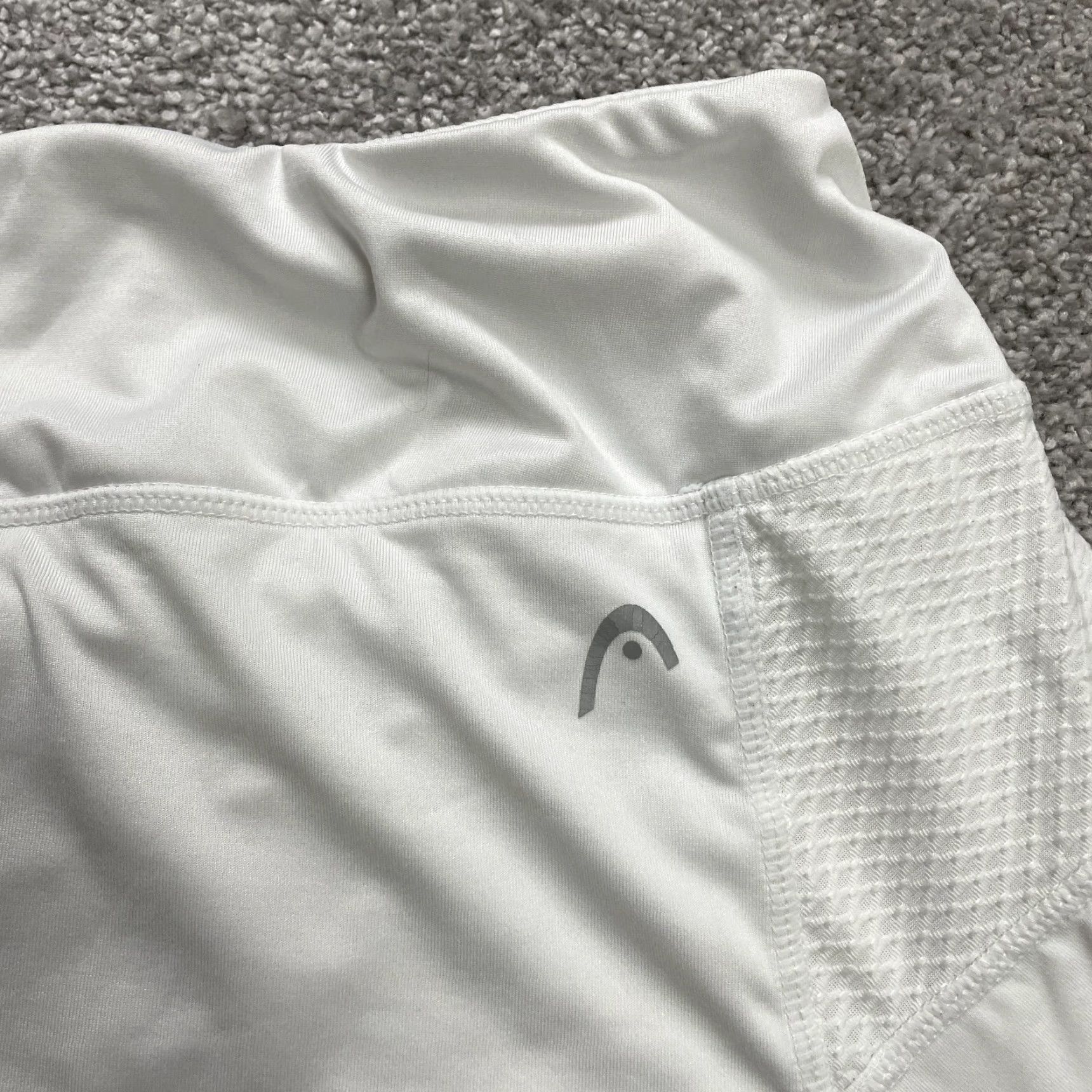 Vintage HEAD Skort Short Mini Womens L White Athleisure Sports Skirt Casual Outdoor Size 36" / US 14 / IT 50 - 6 Thumbnail