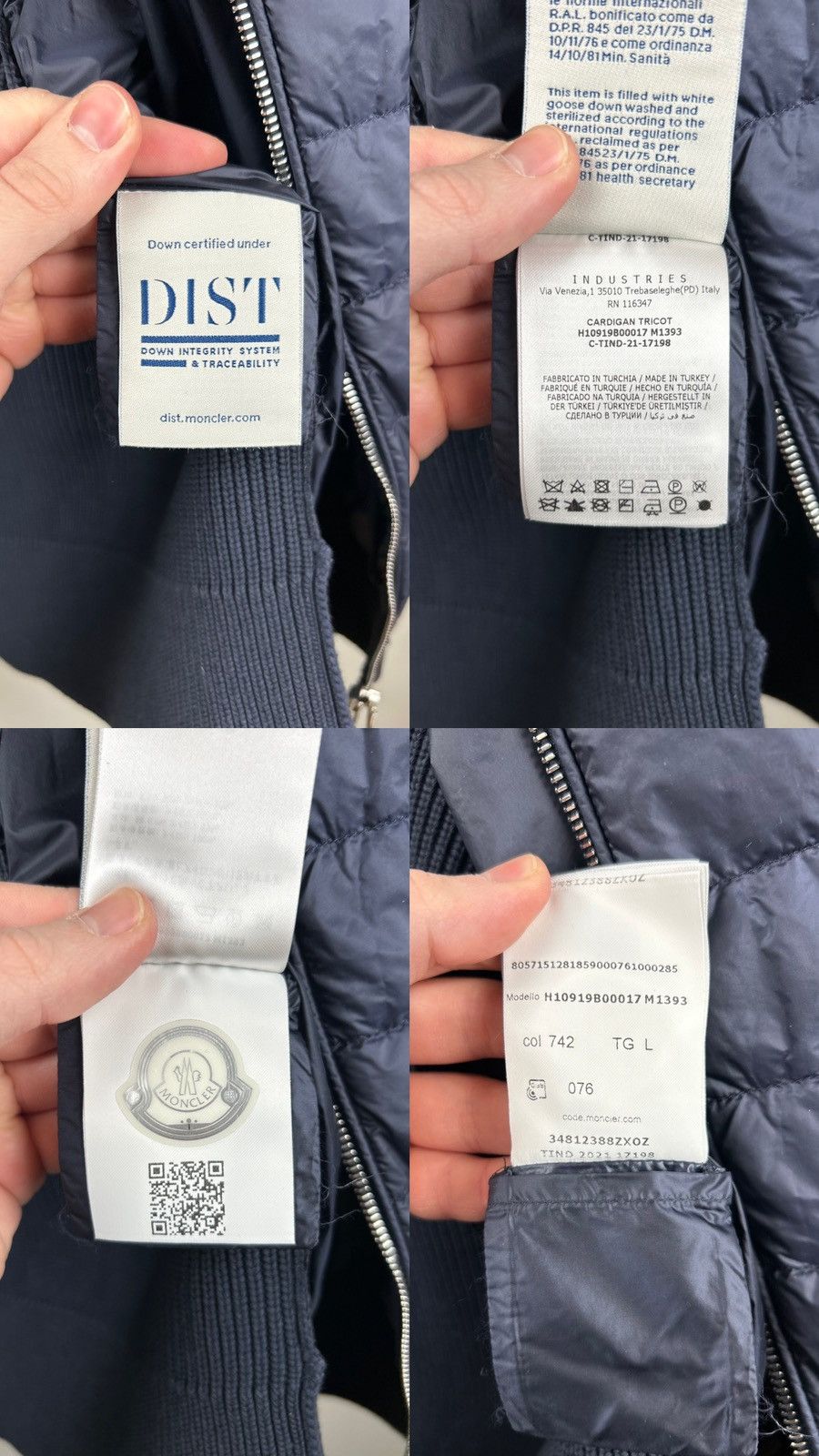 Moncler Moncler Cardigan Trikot Size L Size US L / EU 52-54 / 3 - 7 Thumbnail