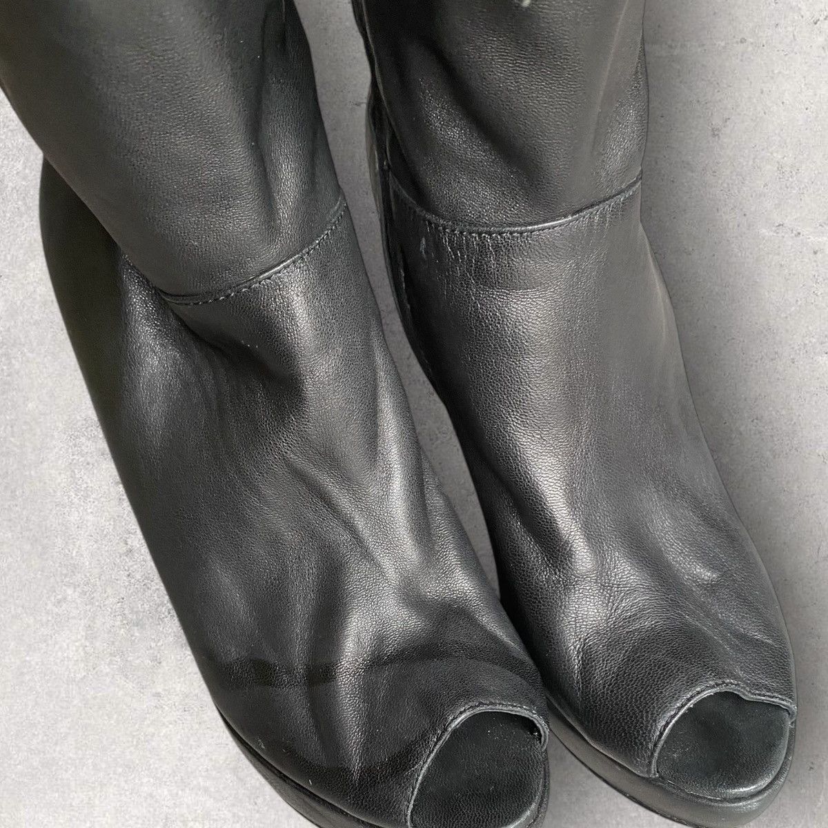 Prada Prada Leather Lace Up Open Toe Boots Size US 7 / IT 37 - 7 Thumbnail