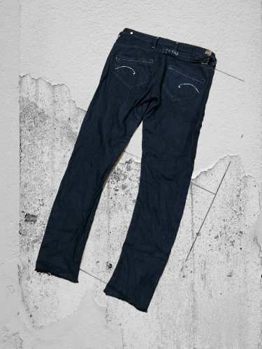 G-Star × Japanese Brand Crazy Crash Dirty Baggy Faded Jean Japan Avant Garde Style Size US 28 / EU 44 - 1 Thumbnail