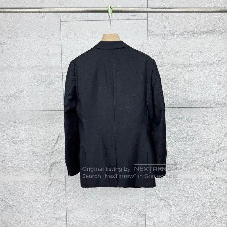 Givenchy Givenchy Size46 Black Collar Single Button Suit Size US M / EU 48-50 / 2 - 2 Thumbnail