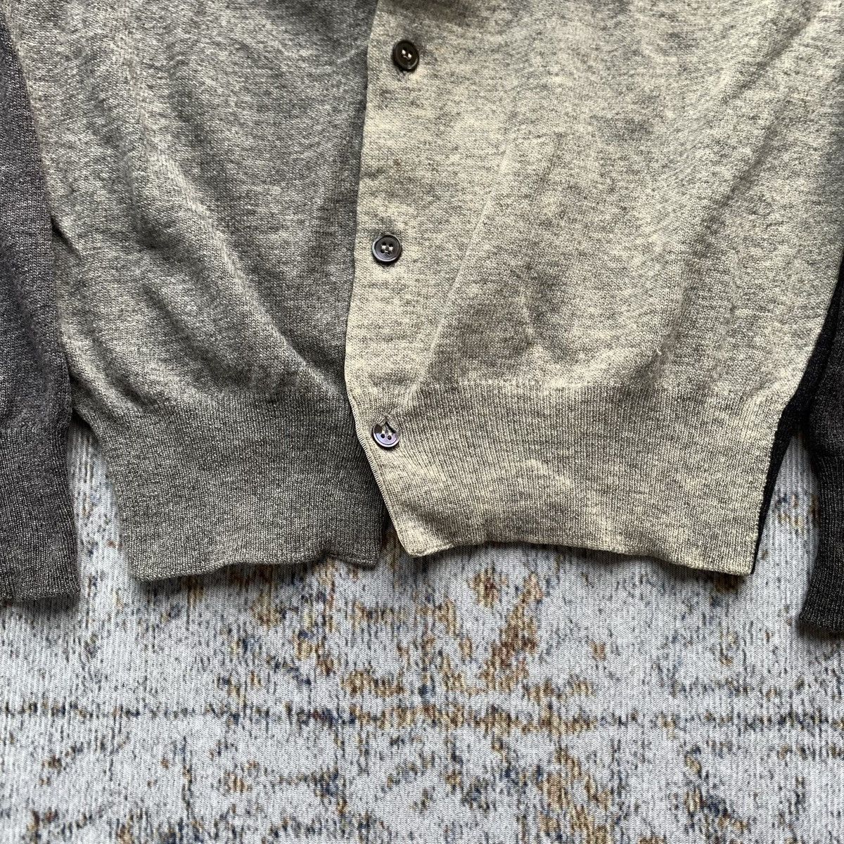 Comme des Garcons Comme Des Garcons Two Tone Wool Cardigan Size S / US 4 / IT 40 - 4 Thumbnail