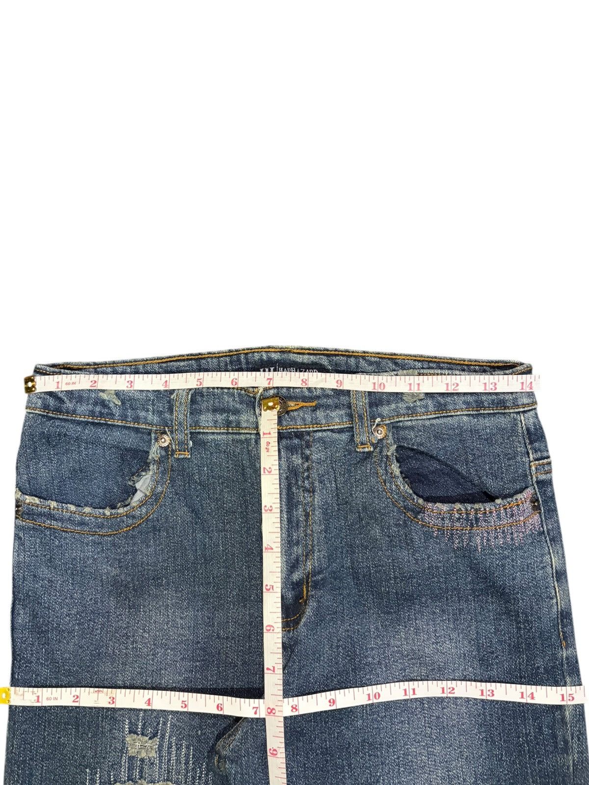 Edwin Vintage Japanese Brand Distressed Flare Jeans Size 28" / US 6 / IT 42 - 6 Thumbnail