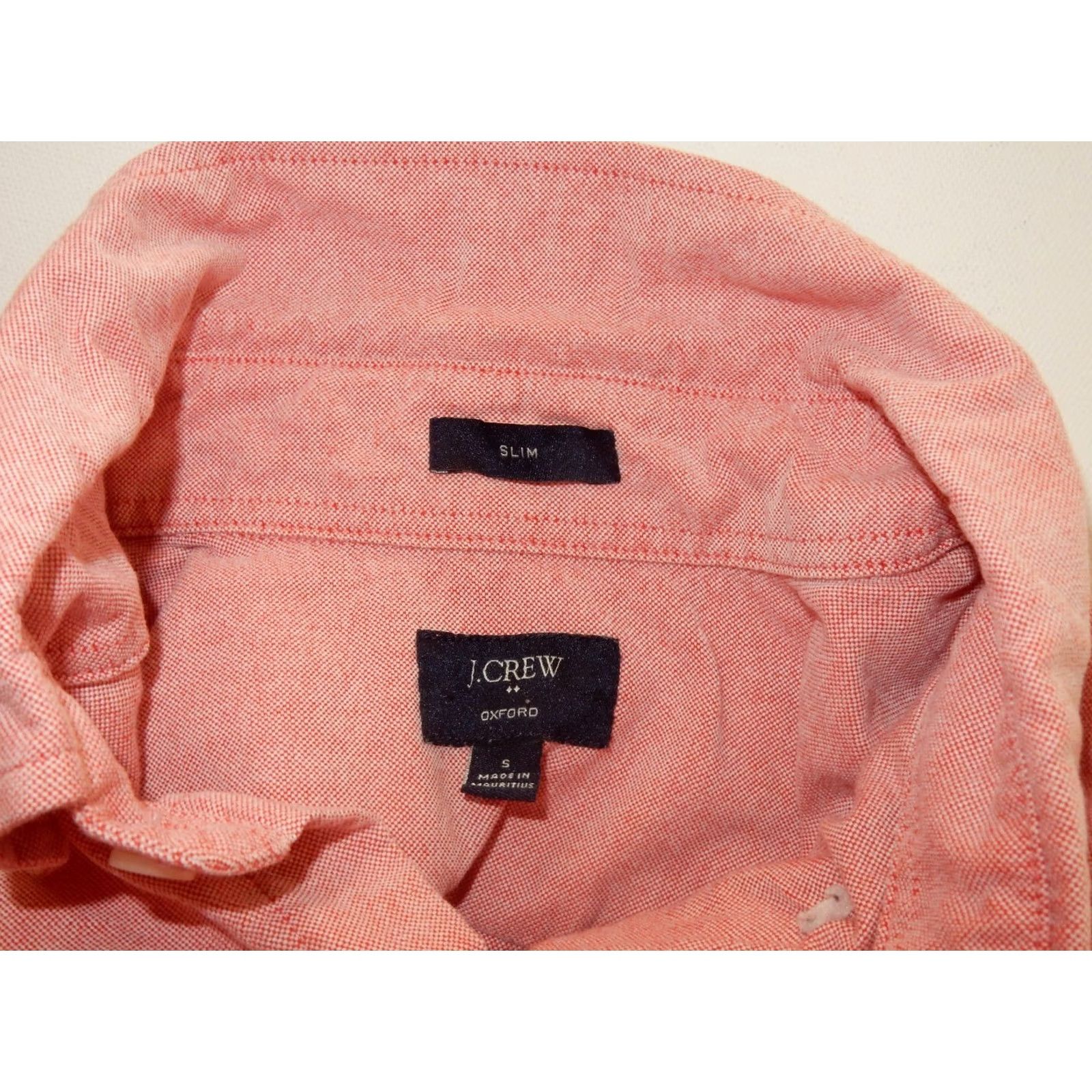 J.Crew J.CREW Shirt Men's Button-Front OxFord Slim Long Sleeve L Pink Regular Size Size US L / EU 52-54 / 3 - 3 Thumbnail