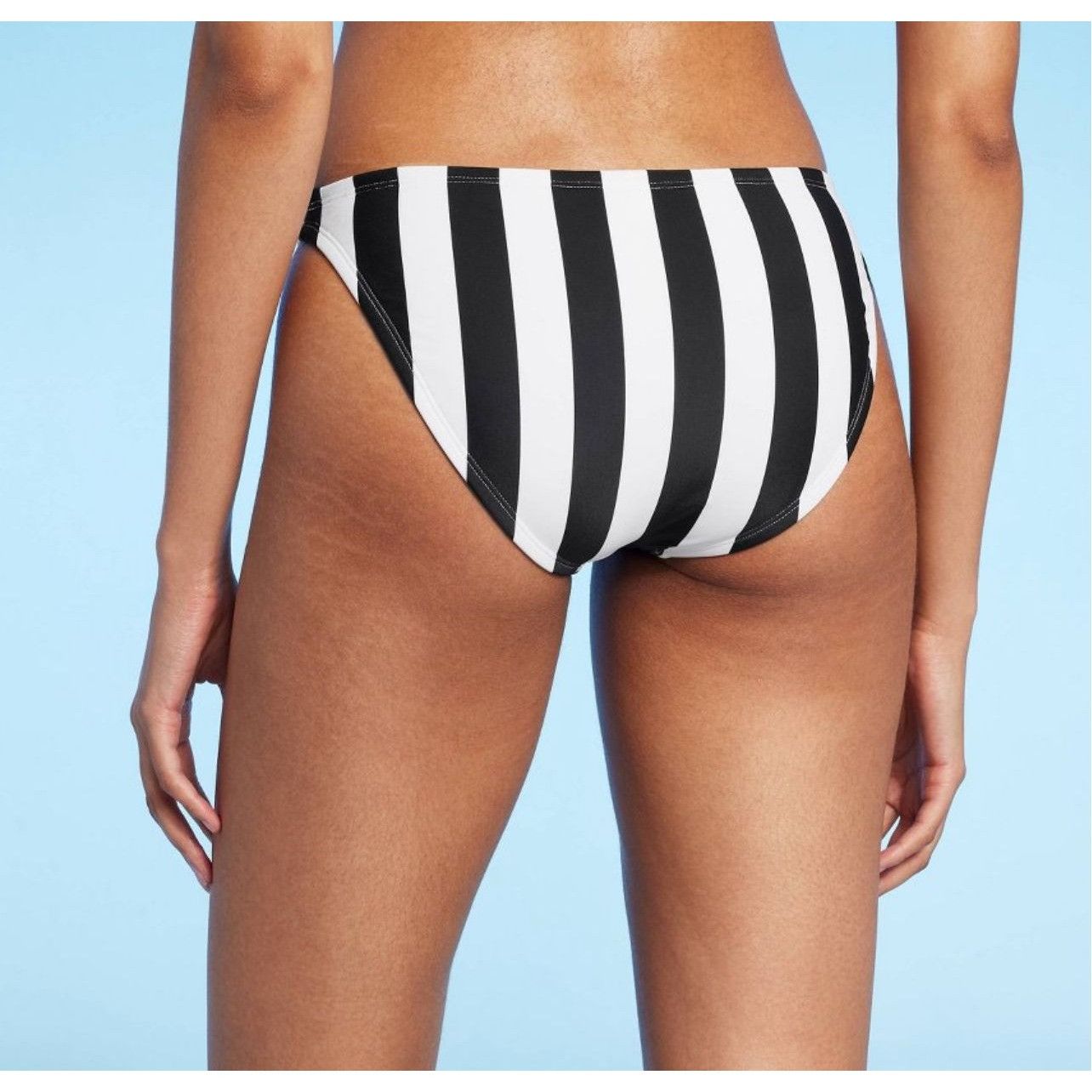 Other Shade & Shore -Women's Striped Medium Coverage Bikini Bottom Size ONE SIZE - 2 Thumbnail
