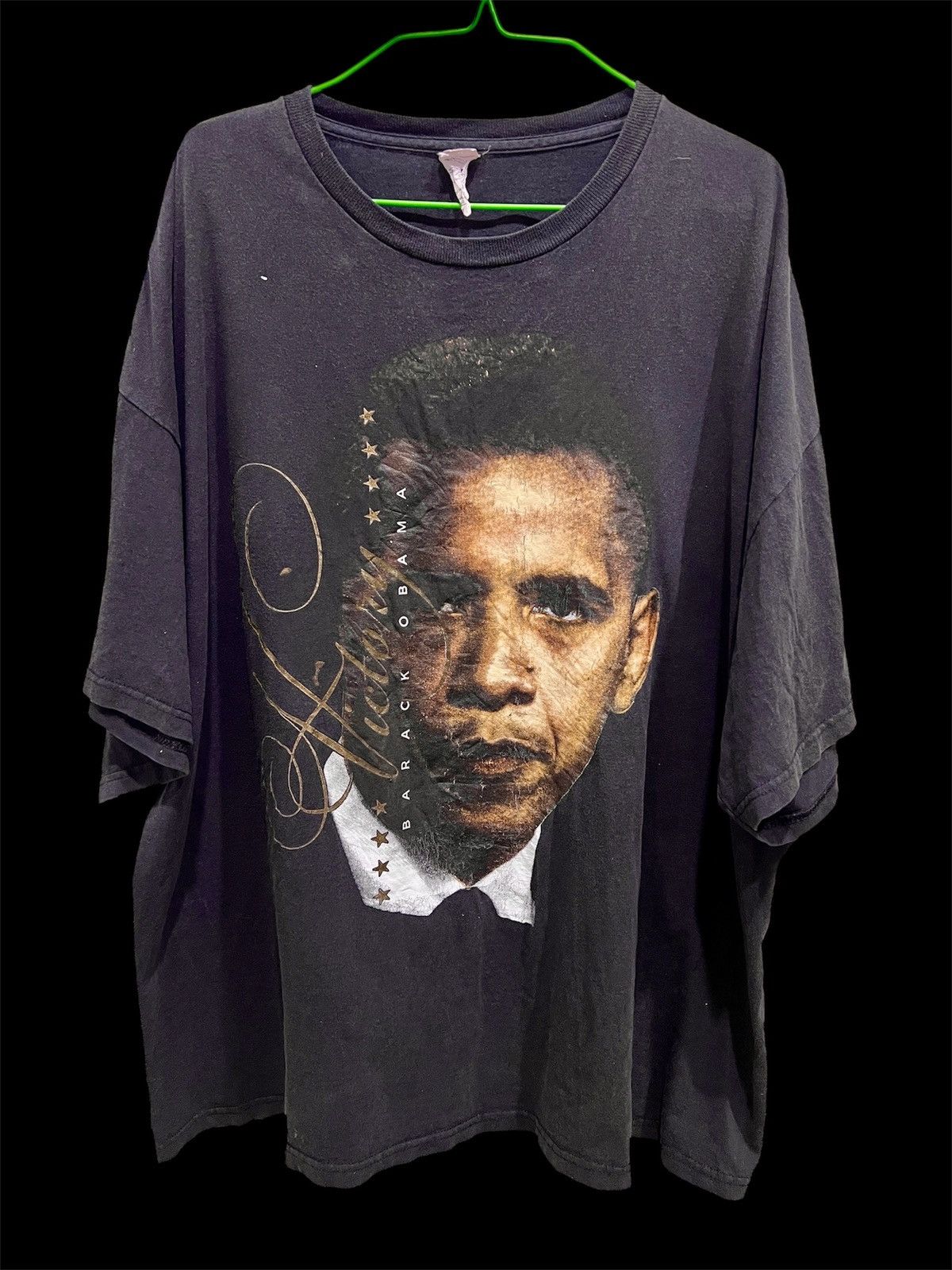 Rap Tees Y2K Barack Obama Black History Graphic 2XL Faded politics Size US XXL / EU 58 / 5 - 1 Thumbnail