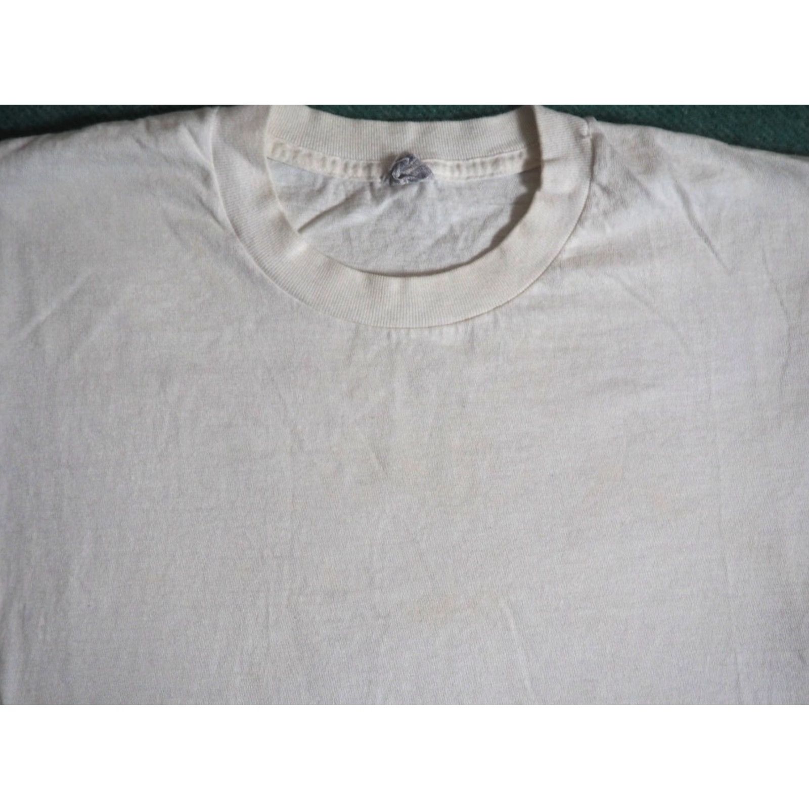 Vintage VINTAGE BVD T-Shirt Mens M White 70s Cotton Crew Neck Short Sleeve USA Made Blank Tee Size US M / EU 48-50 / 2 - 3 Thumbnail