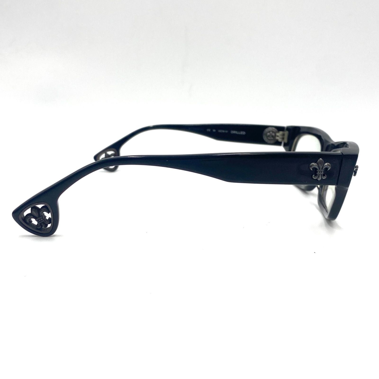 Chrome Hearts CHROME HEARTS DRILLED Eyeglasses Black 53□18-141 Size ONE SIZE - 5 Thumbnail