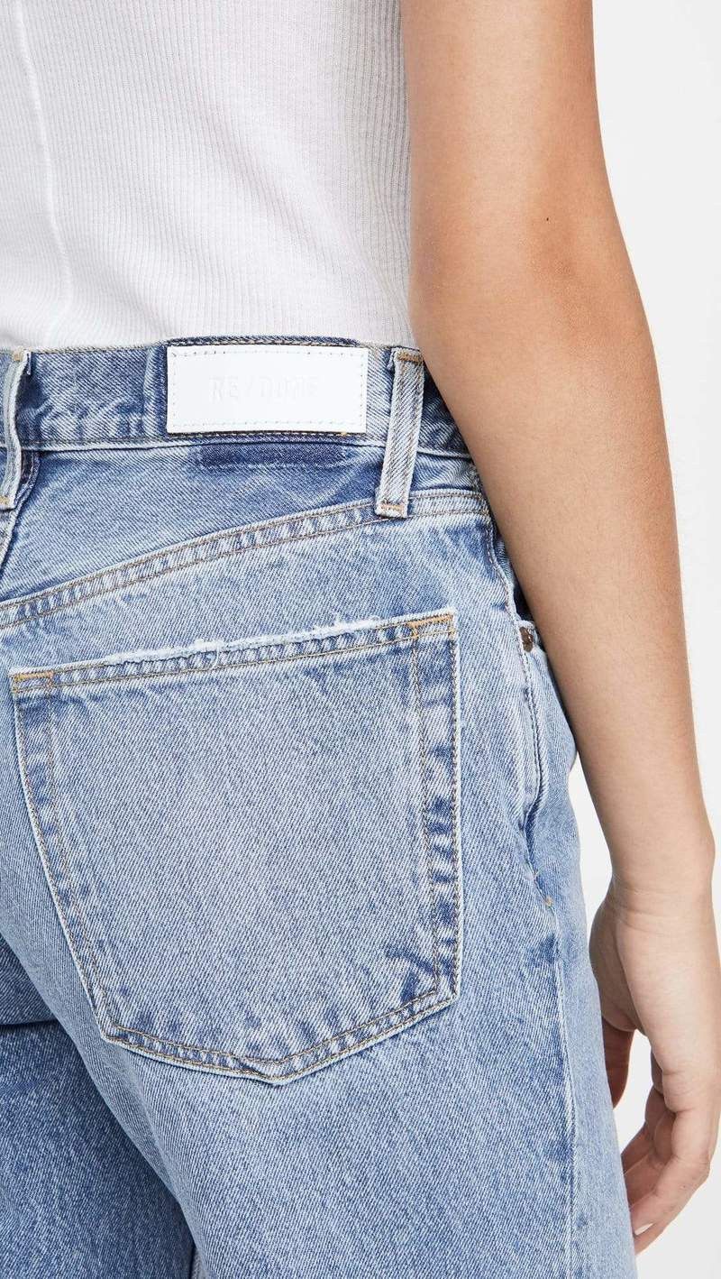 RE/DONE o1mle0524 Sunfaded Destroy Jeans in Blue Size 27" / US 4 / IT 40 - 7 Thumbnail