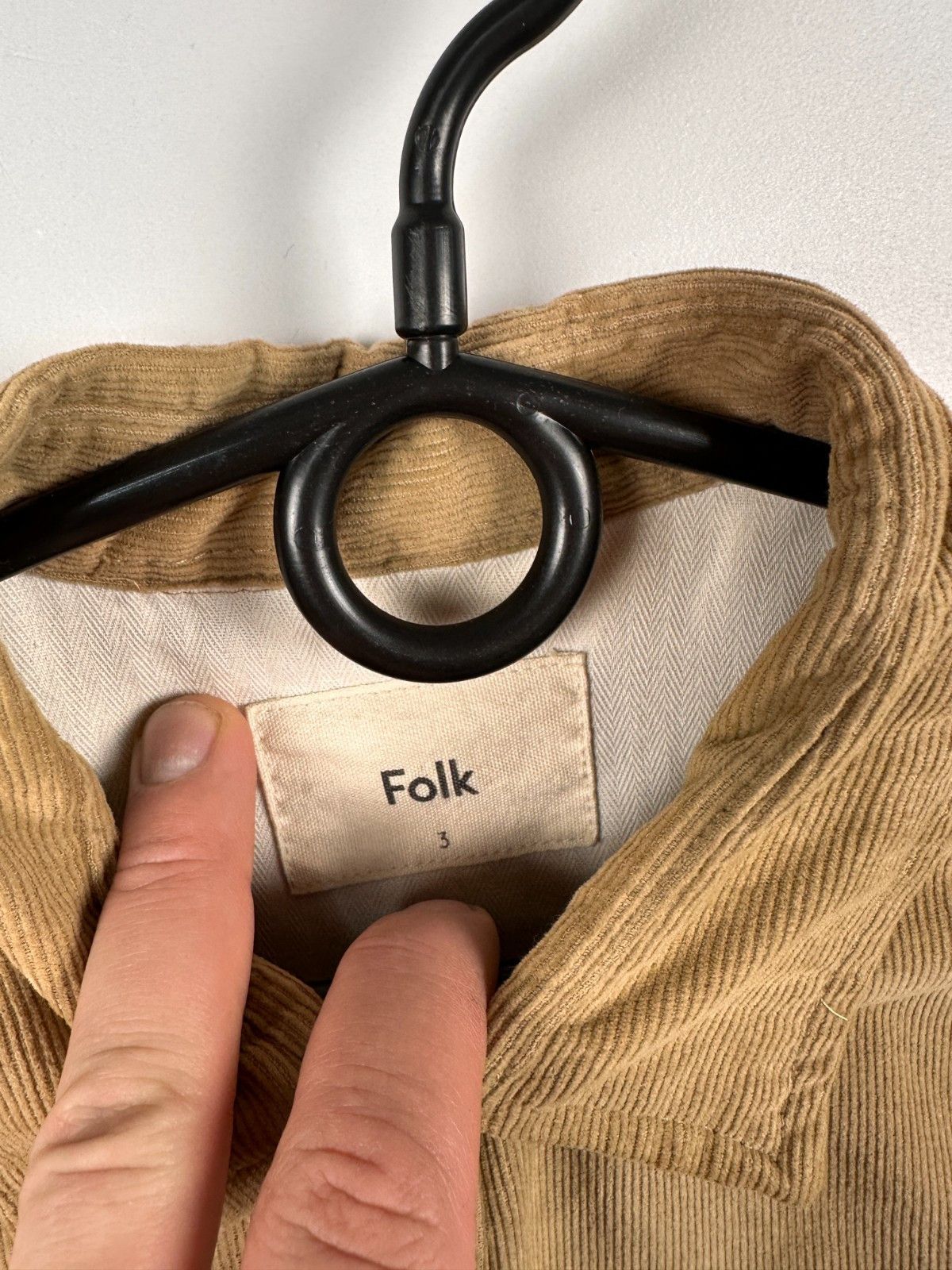 Folk Folk Corduroy Beige Shirt Button Down Long Sleeve Size 3 Size US L / EU 52-54 / 3 - 4 Thumbnail