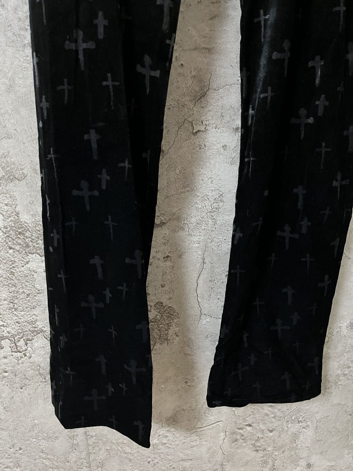 Undercover Undercover 02AW “Witch’s Cell Division” Velvet Cross Pants Size US 32 / EU 48 - 2 Thumbnail