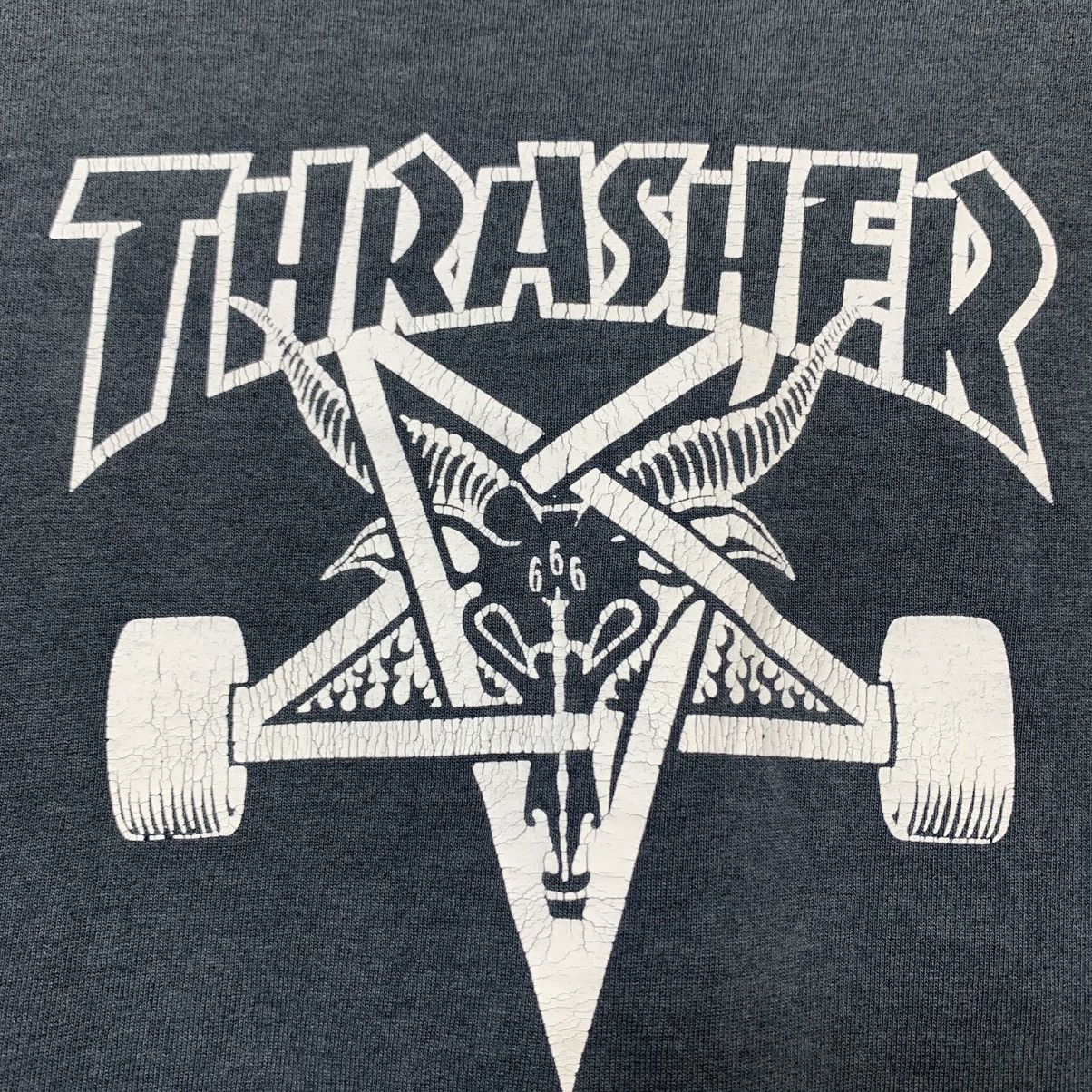 Thrasher Vintage 90s Trasher Sunfaded by Powell Perata Size XL Size US XL / EU 56 / 4 - 7 Thumbnail