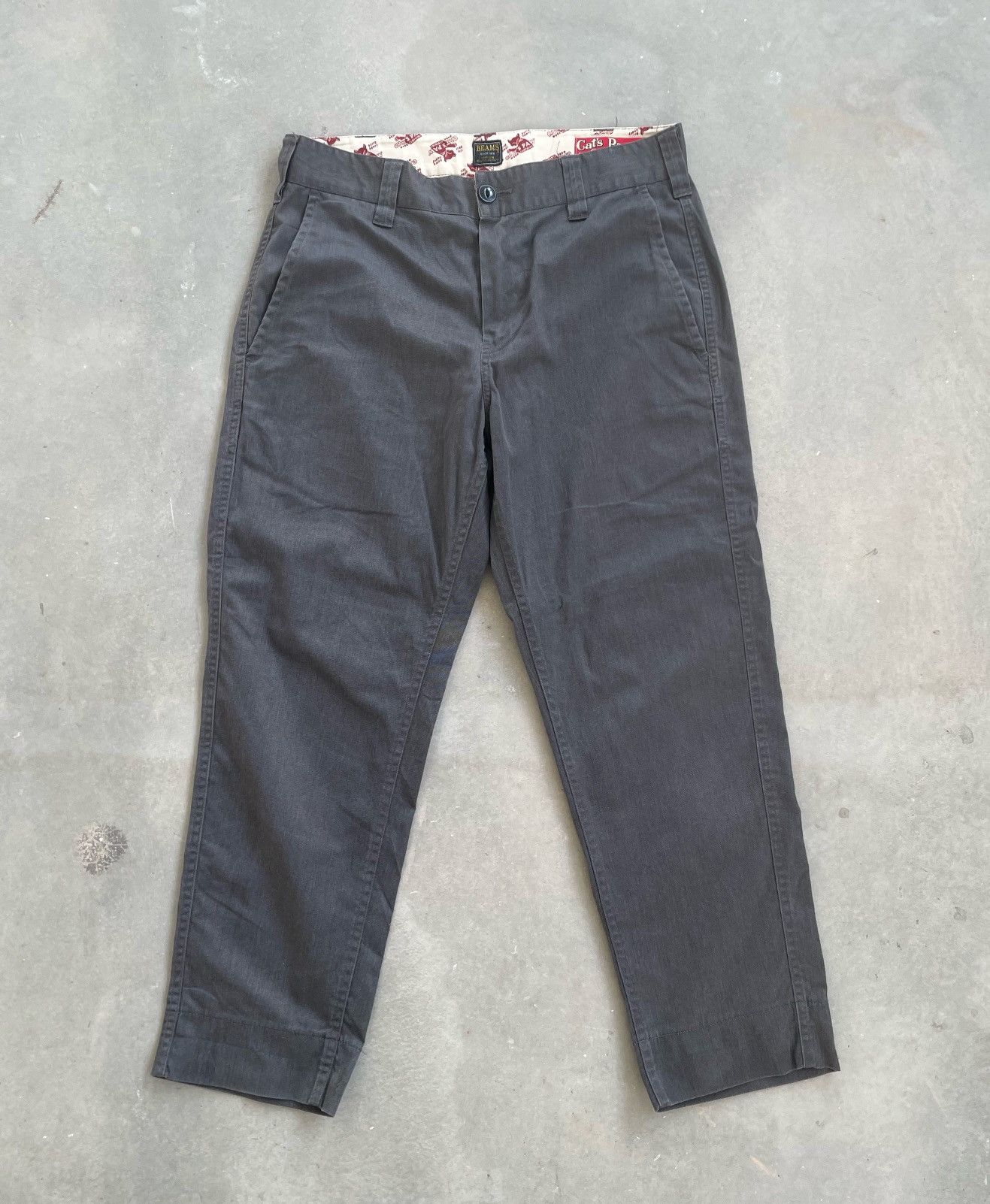 Beams Plus × CAT'S PAW × Sugar Cane CATS PAW X BEAMS CHINOS CROPPED PANT Size US 30 / EU 46 - 1 Thumbnail