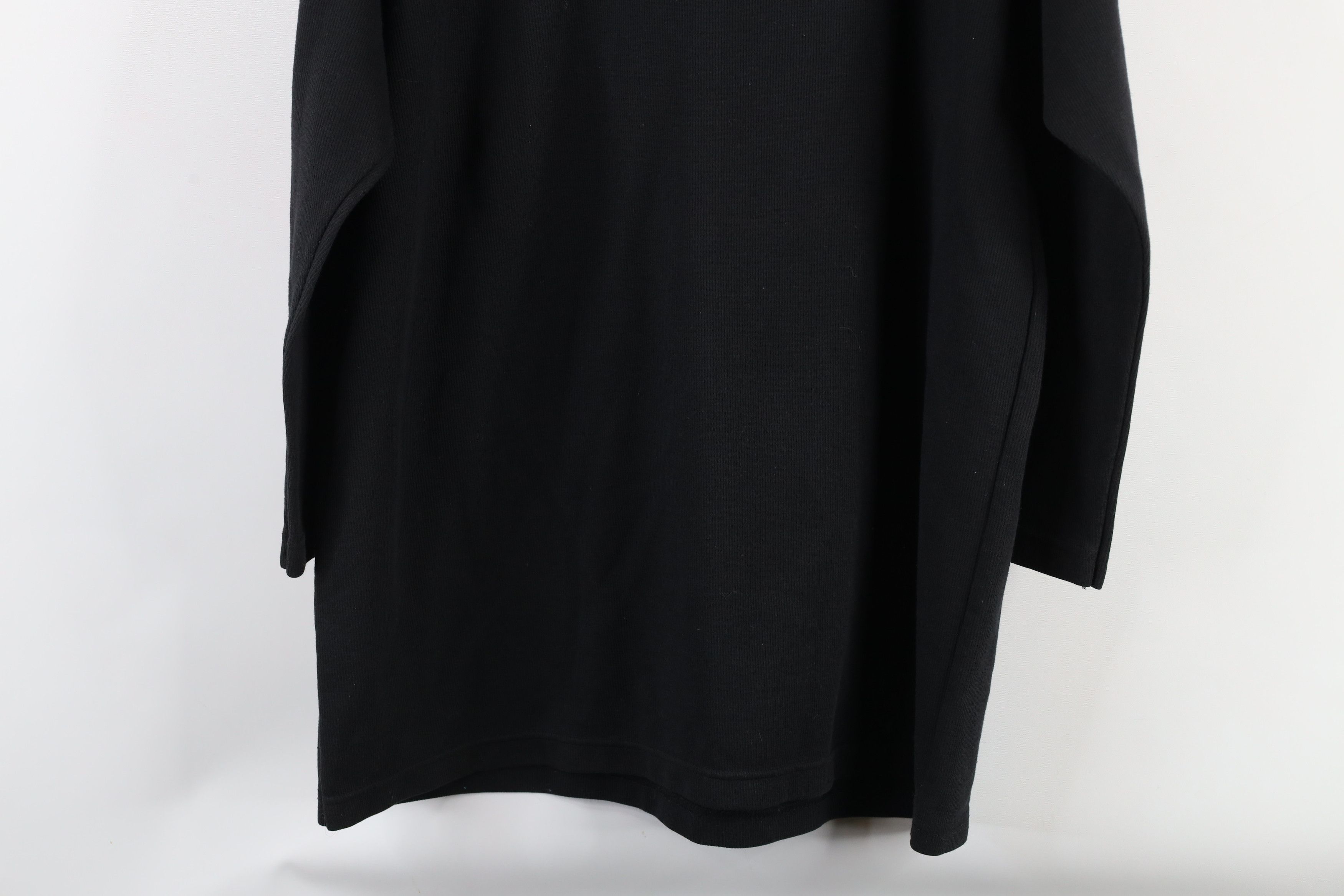 Vintage Vintage 90s Knit Mock Neck 3/4 Sleeve T-Shirt Black USA Size XL / US 12-14 / IT 48-50 - 9 Thumbnail