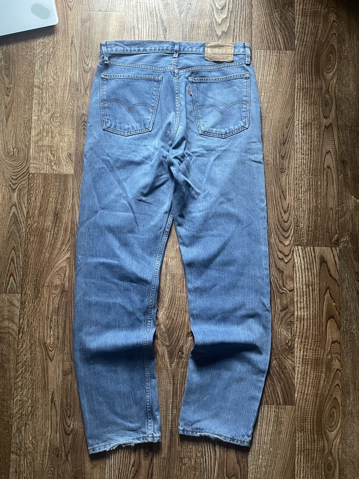 Levi's Vintage Levi’s 615 Baggy Blue Orange tab Faded Jeans Size US 34 / EU 50 - 2 Thumbnail