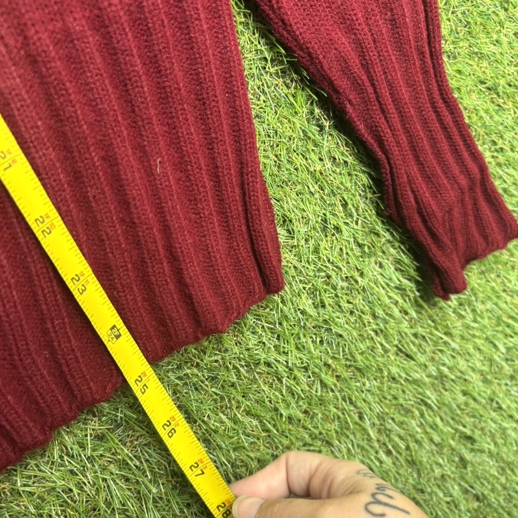 Vintage VINTAGE Sand Knit Letterman Sweater Shirt Mens S 1950s Red Wool 100%SN High School College Size US S / EU 44-46 / 1 - 6 Thumbnail