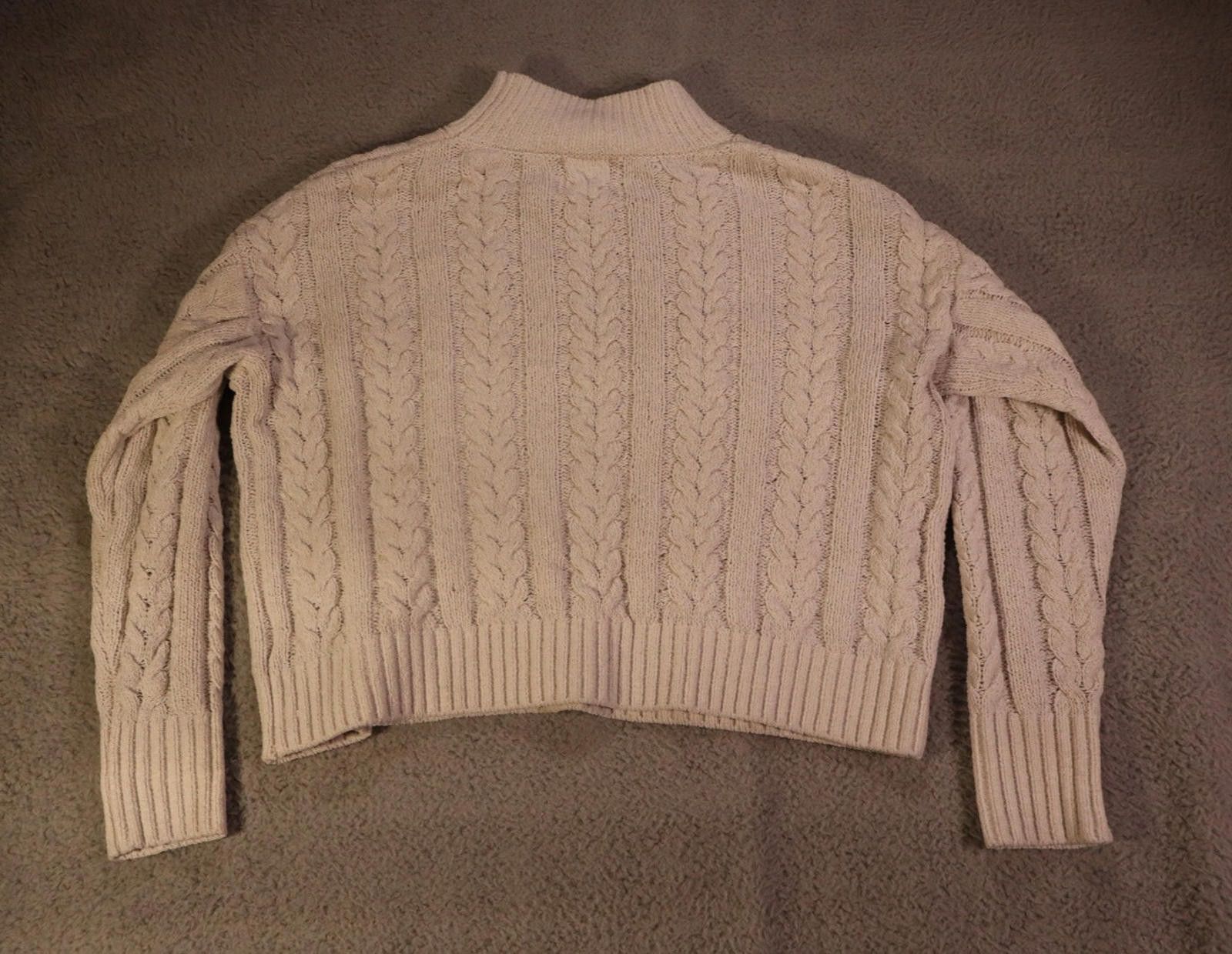 Other Hippie Rose Juniors Small Knit Cardigan Sweater White Size ONE SIZE - 6 Thumbnail