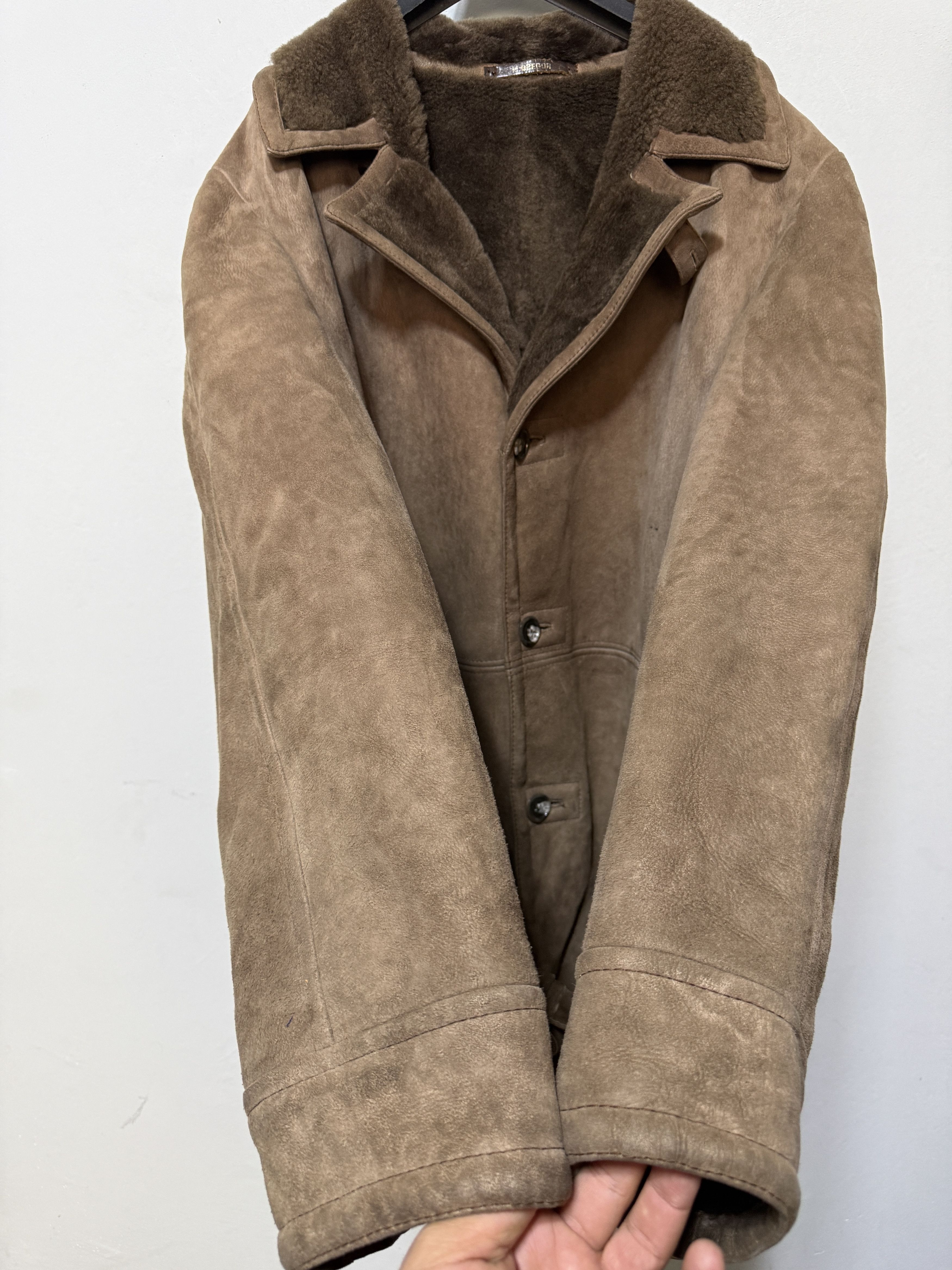 McGregor Vintage Coat Belted McGregor shearling suede coat L / xl Size US L / EU 52-54 / 3 - 6 Thumbnail