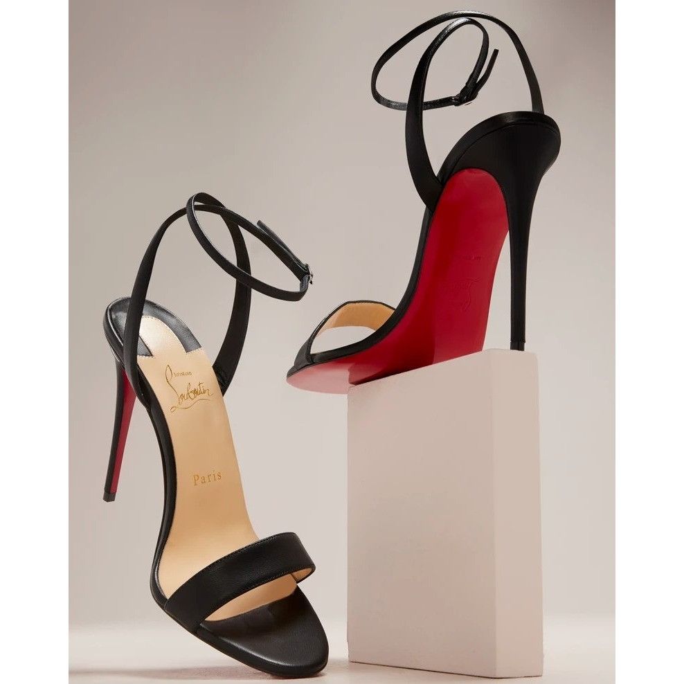 Christian Louboutin Christian Louboutin Loubigirl Ankle-Strap Red Sole Sandals Size US 7 / IT 37 - 6 Thumbnail