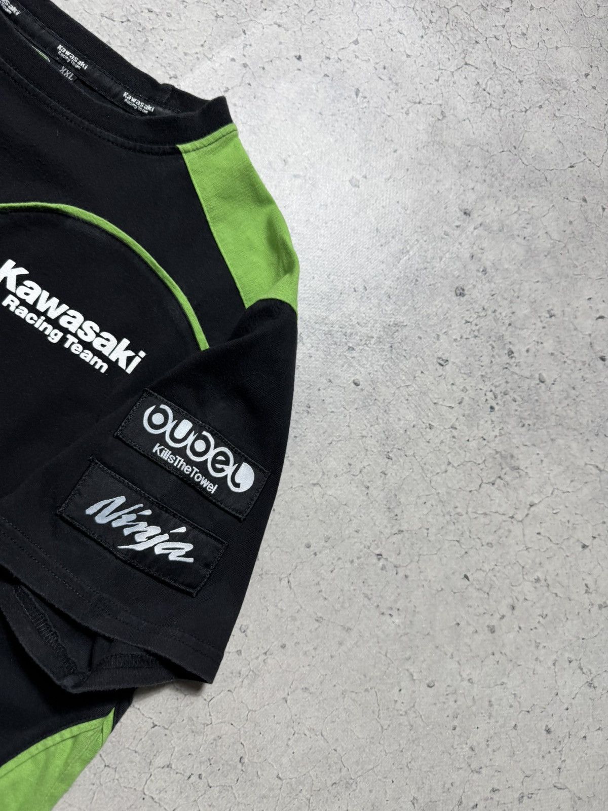 Vintage Kawasaki Racing Team Black T-Shirt Size US XL / EU 56 / 4 - 7 Thumbnail