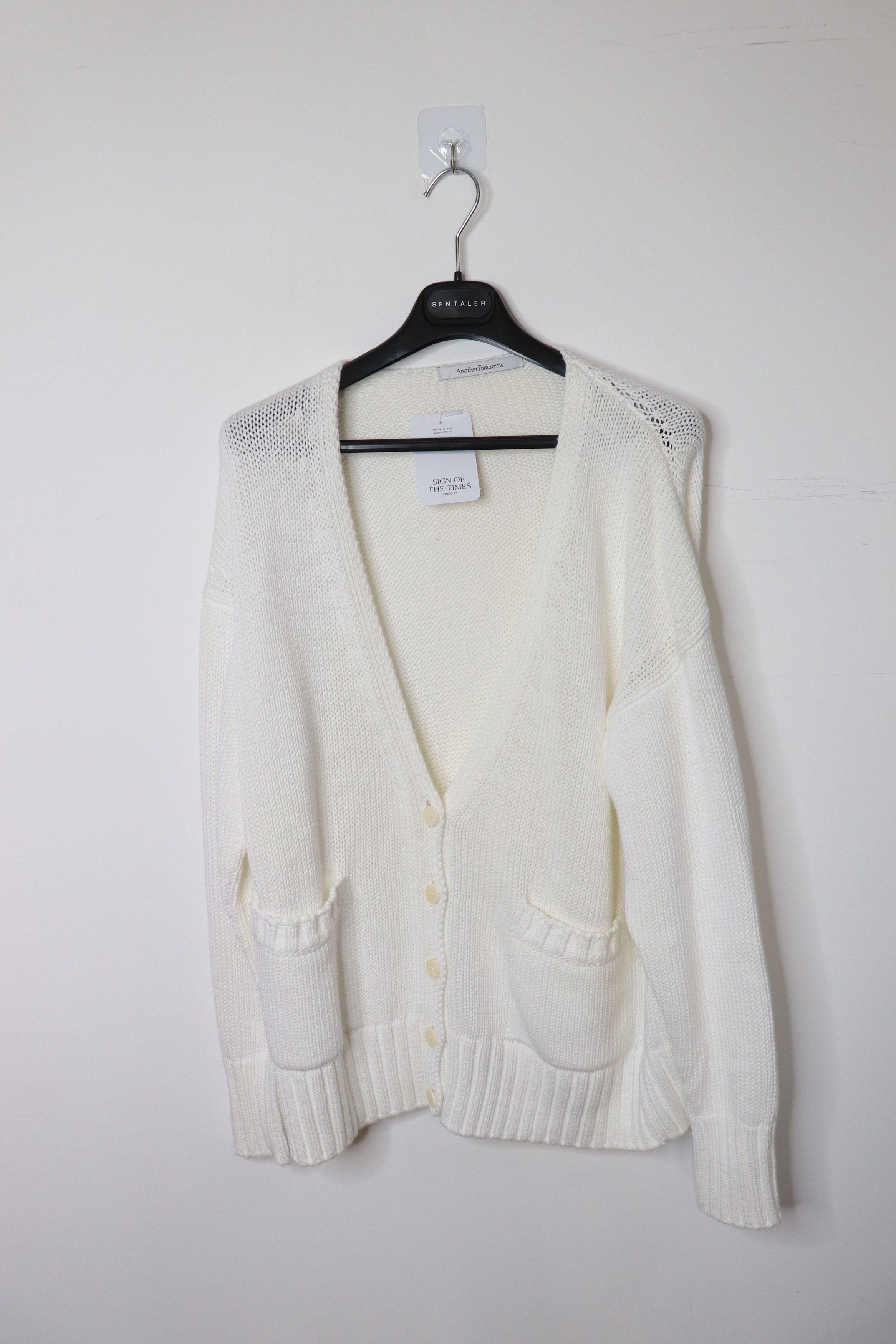 Another Tomorrow White overd cardigan - S Size S / US 4 / IT 40 - 1 Thumbnail