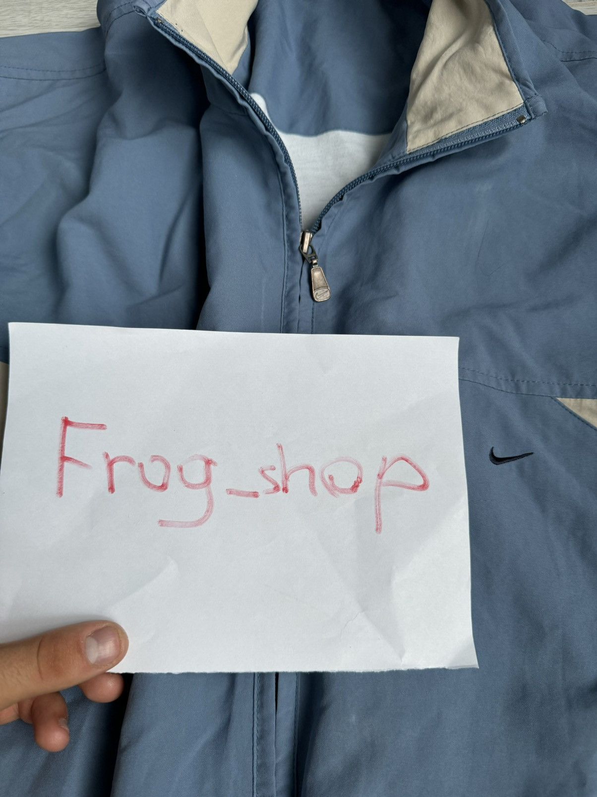 Nike × Vintage Vintage Nike Nylon Track Jacket 90’s Logo Swoosh Size US L / EU 52-54 / 3 - 3 Thumbnail