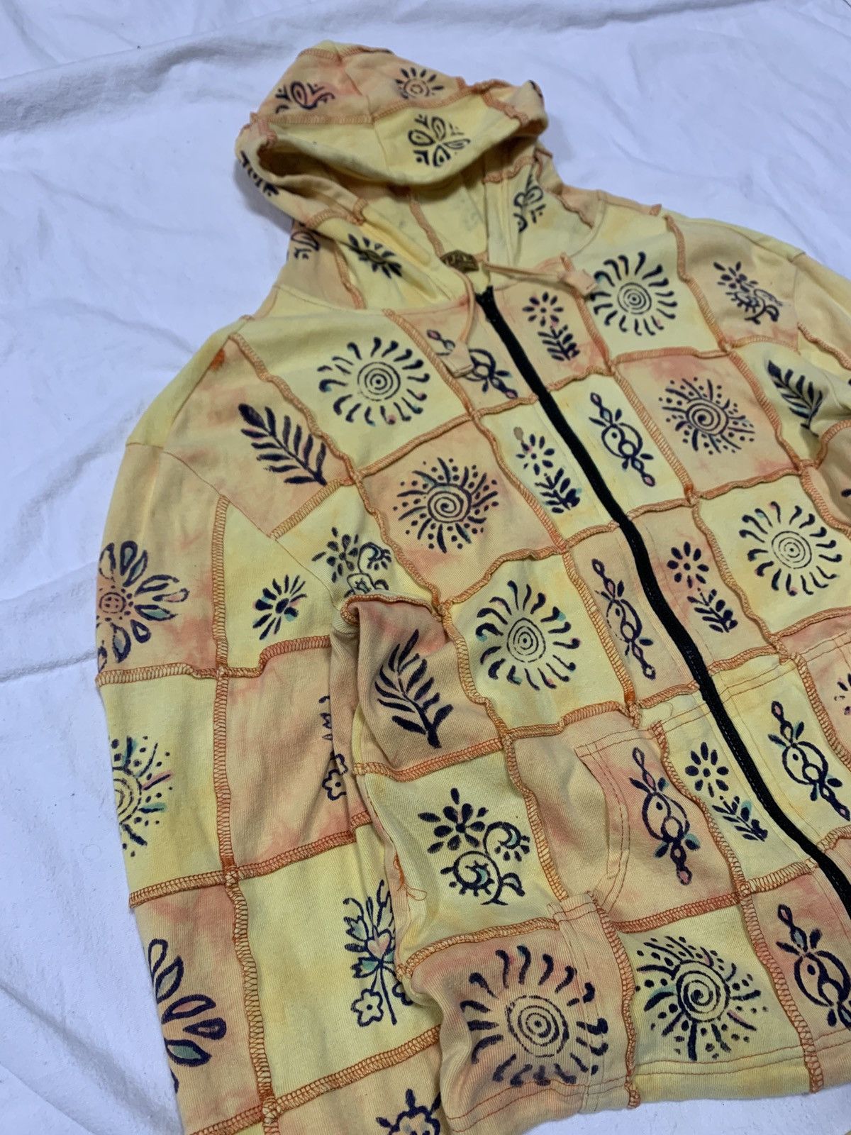 Japanese Brand × Vintage CROPPED VINTAGE Y2K FADED ZIP HOODIE JAPANESE DIESEL STYLE Size US XL / EU 56 / 4 - 5 Thumbnail