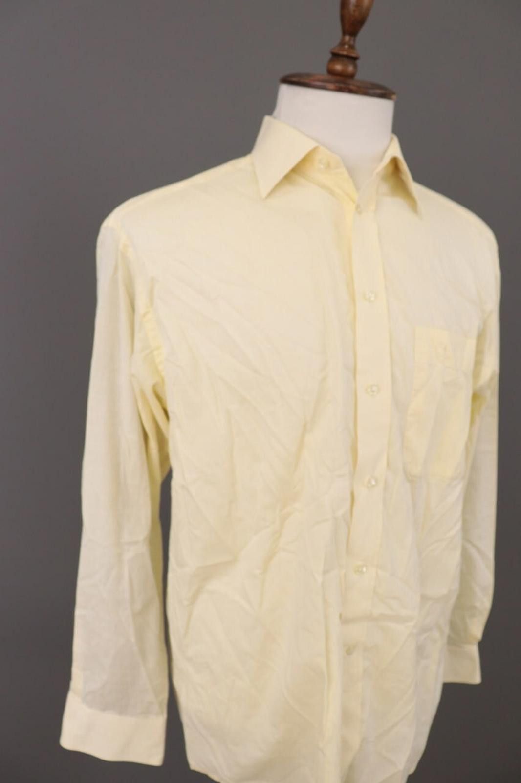 Eton Eton Vintage Yellow Long Sleeve Button Down Shirt Size US M / EU 48-50 / 2 - 5 Thumbnail