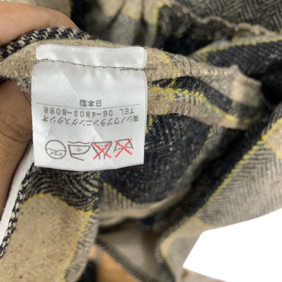 Other SI HIRAIN CHINOIS Japan Planning Studio Blouse Tartan Size M / US 6-8 / IT 42-44 - 8 Thumbnail