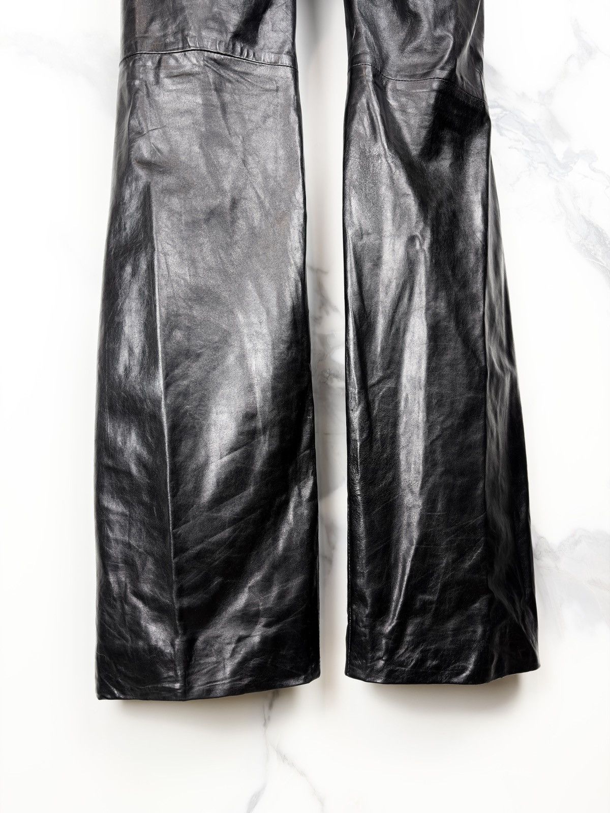 Gucci Gucci Tom Ford Vintage Long Flare Leather Pants Trousers Size US 32 / EU 48 - 6 Thumbnail