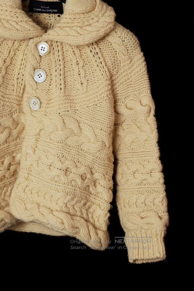 Comme des Garcons Comme Des Garcons Chunky cable-knit sweater jacket Size S / US 4 / IT 40 - 5 Thumbnail