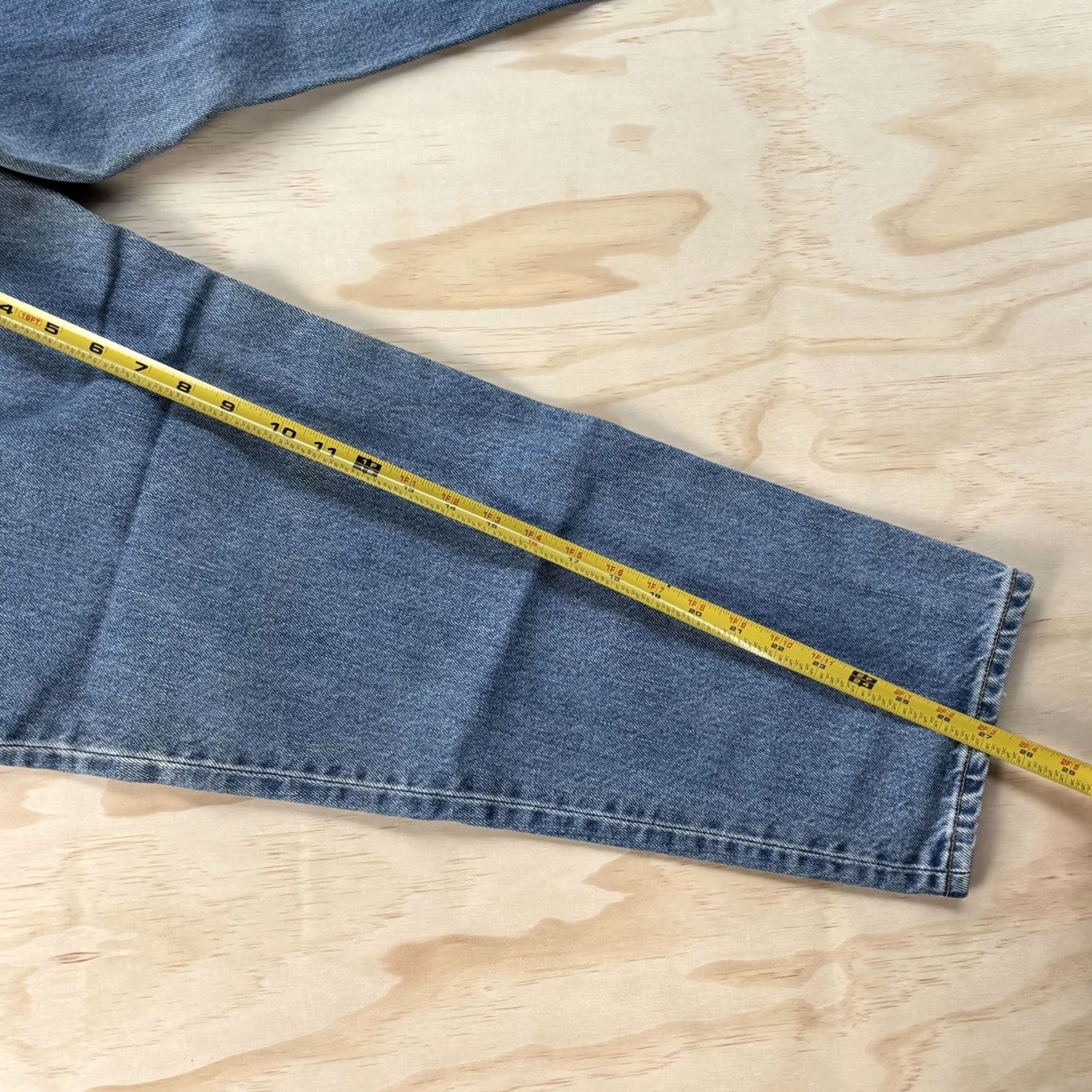Levi's Levi's 550 Jeans Mens 33x27 Blue Medium Wash Denim Relaxed Tapered Leg Pants Size US 33 - 7 Thumbnail
