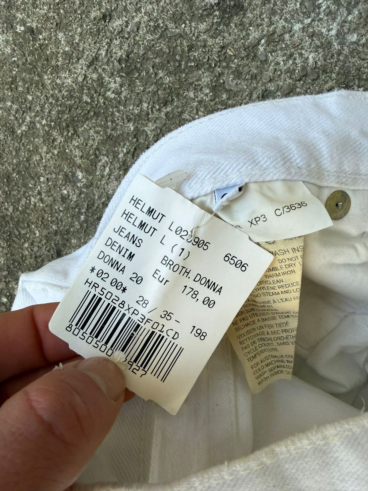 Helmut Lang helmut lang 2003 archive white jeans Size 28" / US 6 / IT 42 - 7 Thumbnail