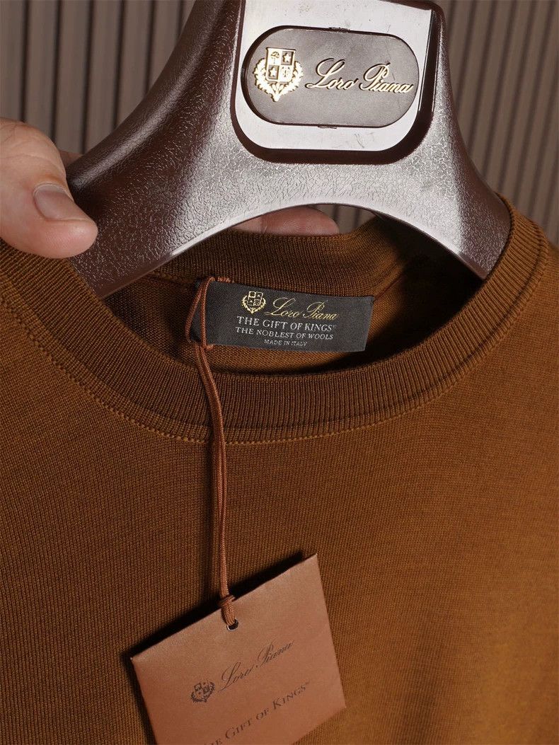 Loro Piana LORO PIANA Ceiling fabric GOK knitted shirt Size US L / EU 52-54 / 3 - 3 Thumbnail