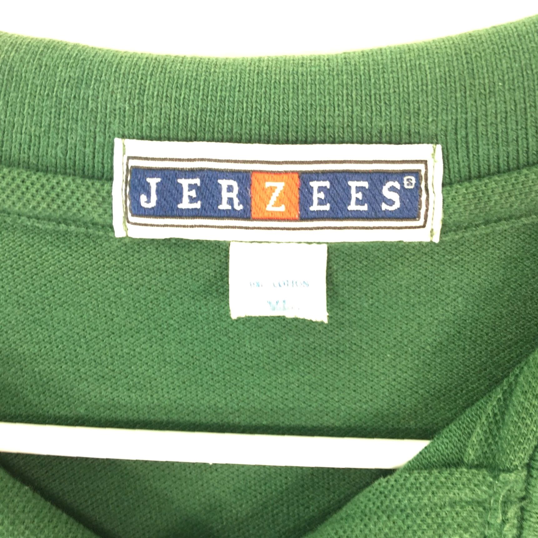 Jerzees Jerzees Mens Casual Regular Heavy Weight Green Pullover Polo Shirt XL Size Size US XL / EU 56 / 4 - 5 Thumbnail