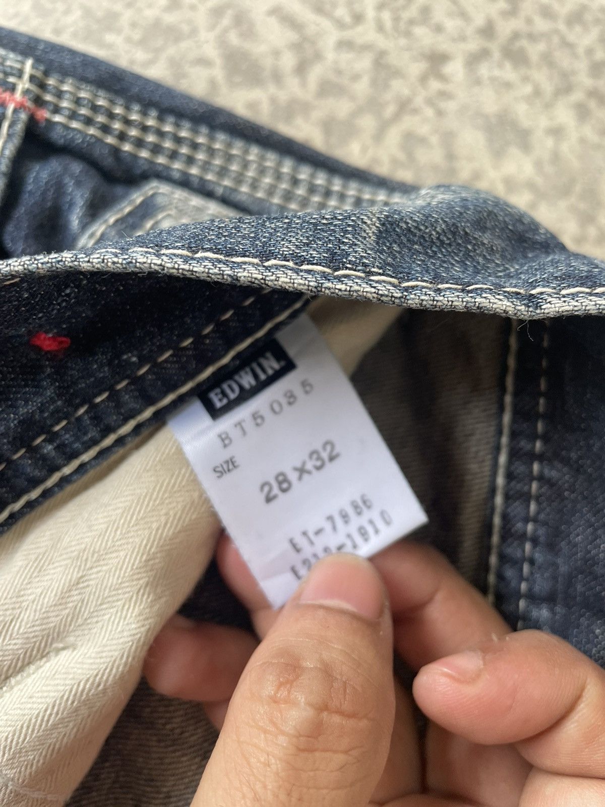 Edwin Edwin Blue Trip Buckle Back Faded Jeans Size US 30 / EU 46 - 8 Thumbnail