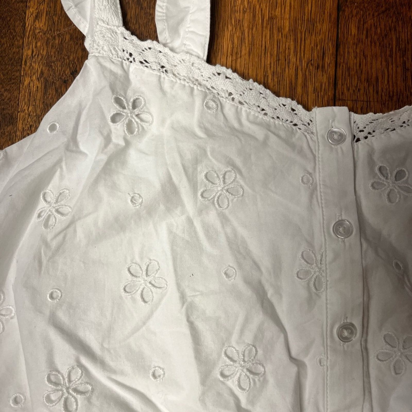 Paige Paige Marsa Eyelet White Top Anthropologie NWT size 10 Size L / US 10 / IT 46 - 7 Thumbnail