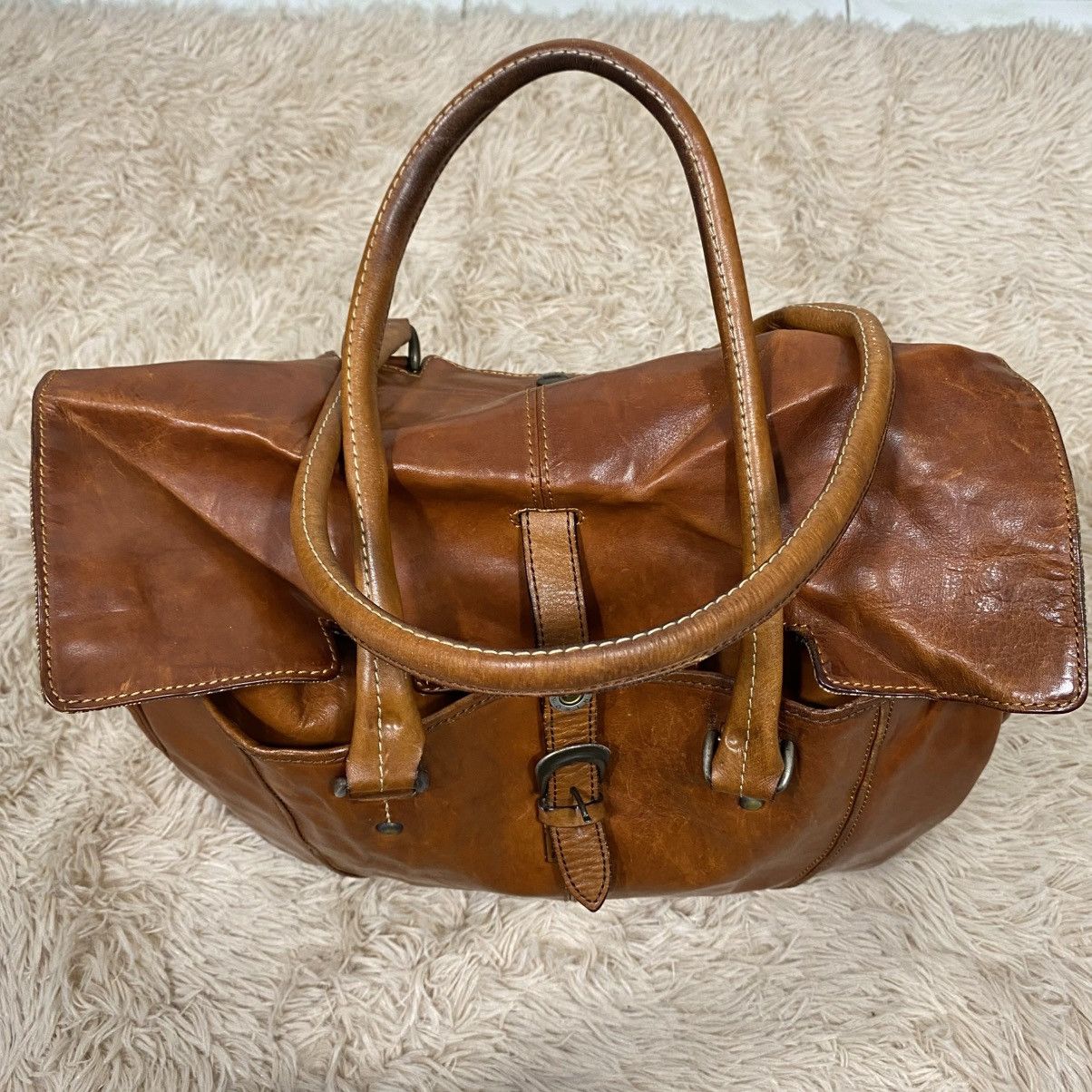 Japanese Brand 📌Vintage Leather Bag Genuine Unison Dept. Size ONE SIZE - 4 Thumbnail