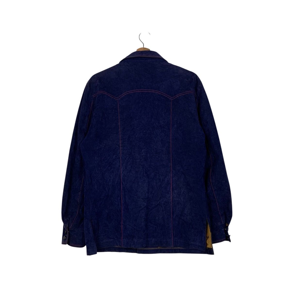 Japanese Brand BRAD WHITNEY Purple Suede Leather Jacket #1833-C79 Size US M / EU 48-50 / 2 - 7 Thumbnail