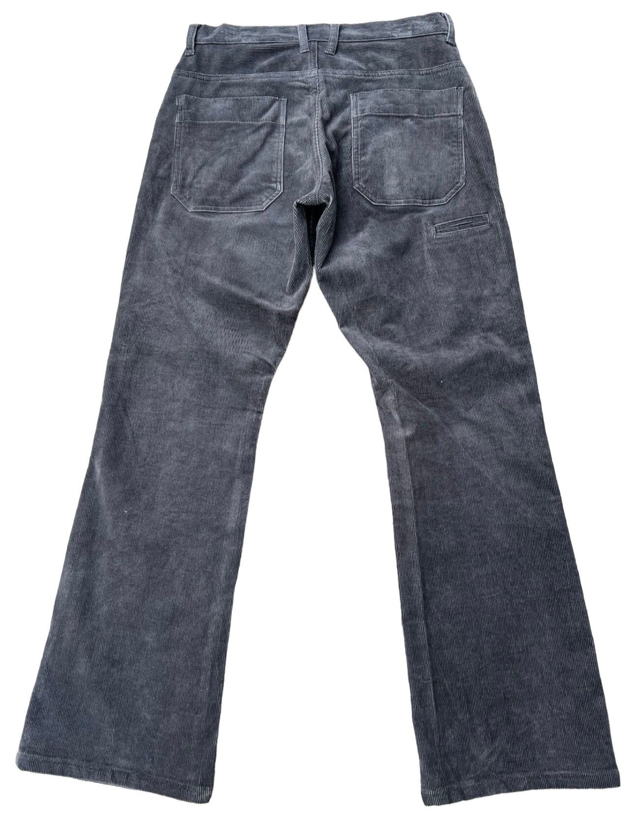 PPFM × Vintage Vintage PPFM Japan Fade Black Cord Stretch Flare Work Jeans Size US 30 / EU 46 - 2 Thumbnail