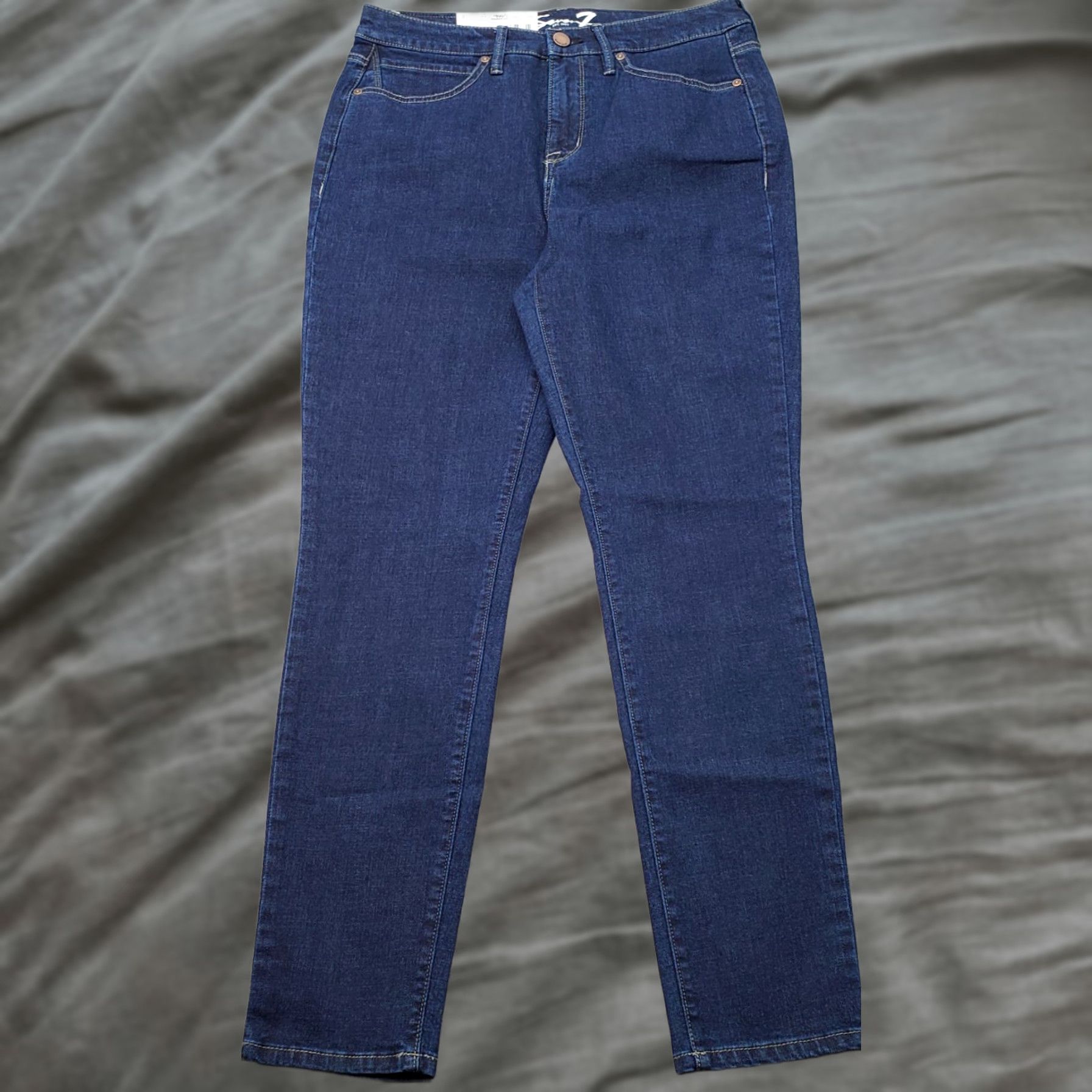 Vintage Seven7 Skinny Jeans Womens 8 Blue Denim Stretch High Rise Medium Wash Jeans Womens 8 Blue Denim Skinny Stretch High Rise Size 30" / US 8 / IT 44 - 1 Thumbnail