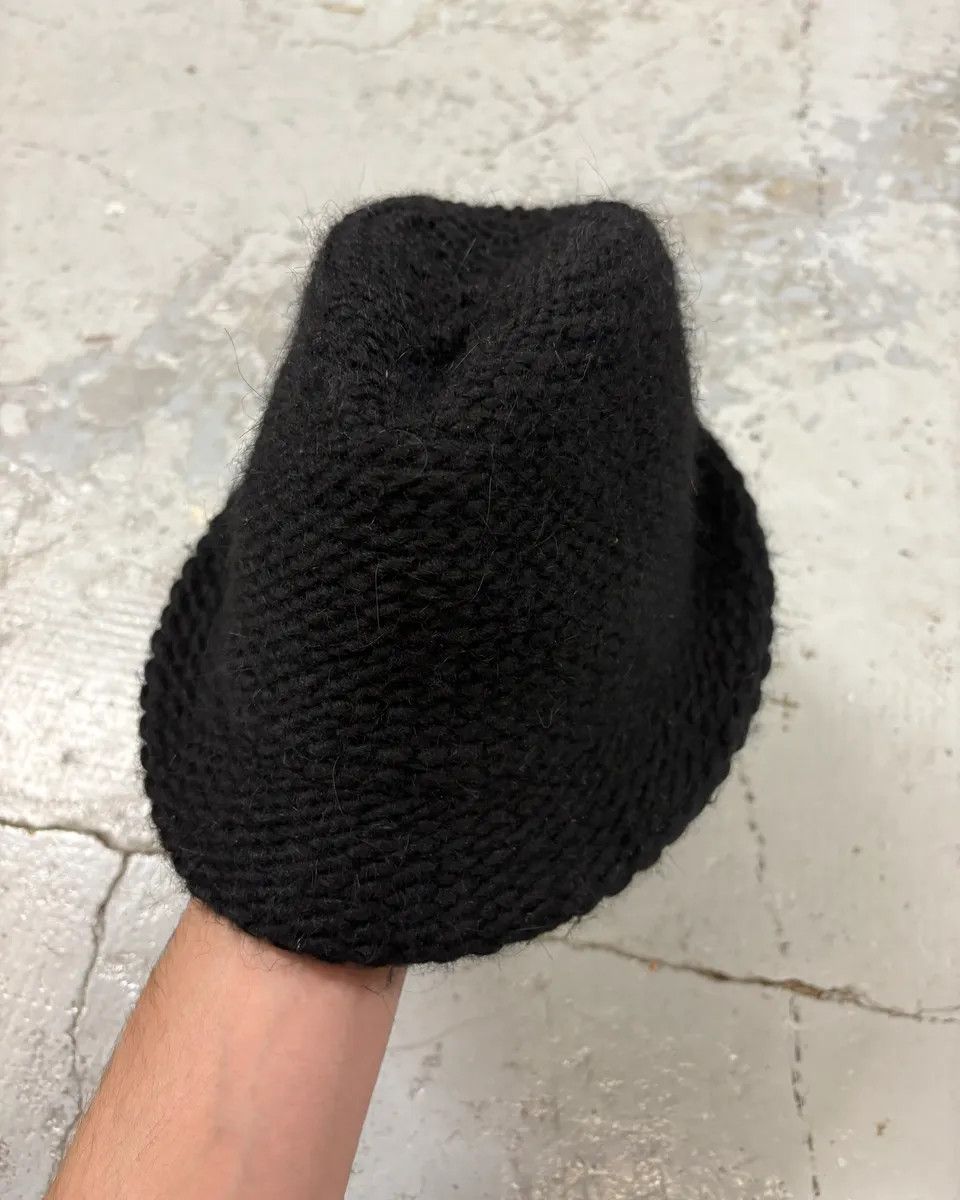 Issey Miyake 1990s Issey Miyake Black Tweed Hat Size ONE SIZE - 1 Thumbnail