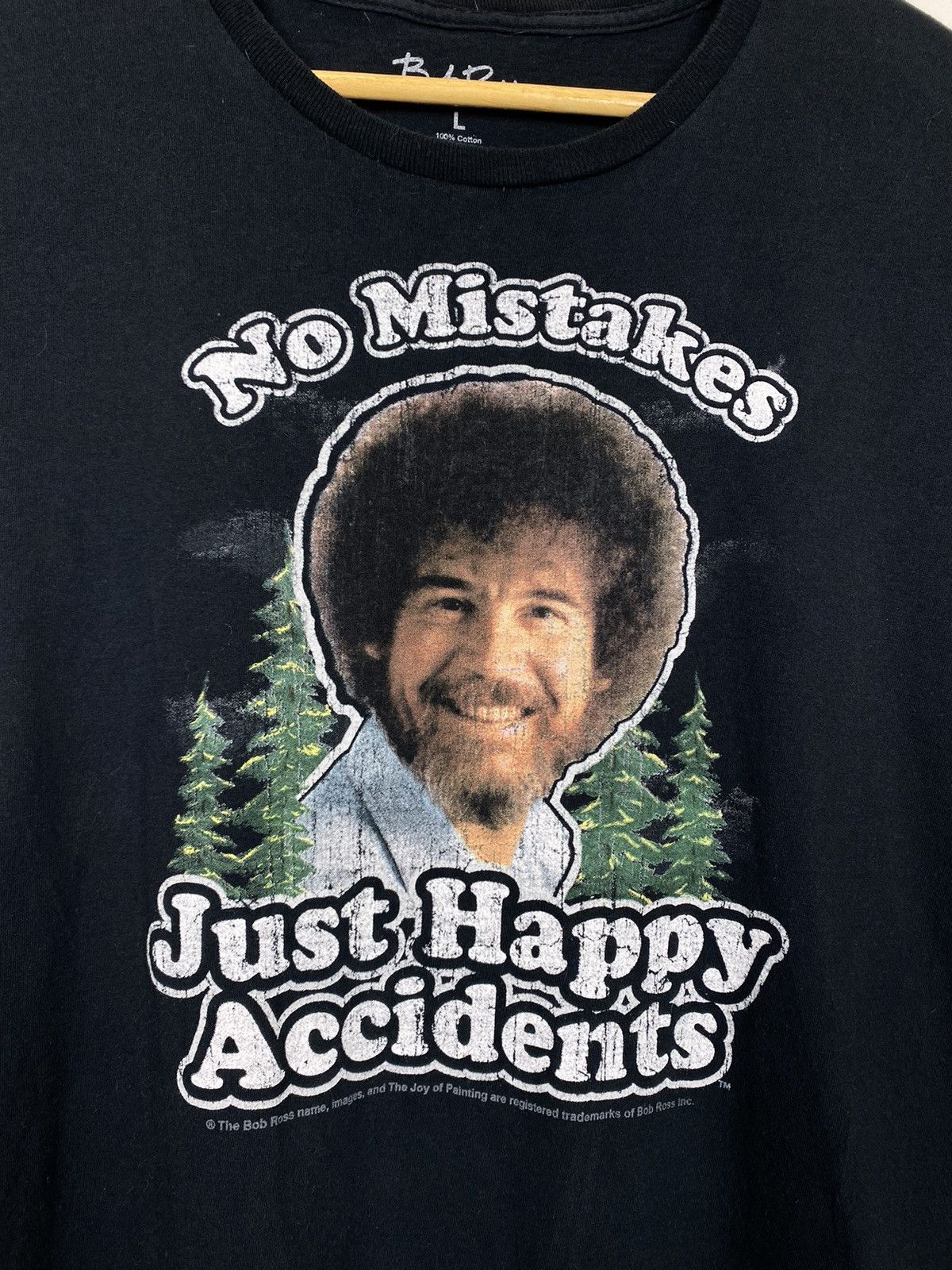 Vintage Bob Ross No Misstakes Art Graphic T-shirt Vintage Y2K Black Size US L / EU 52-54 / 3 - 3 Thumbnail