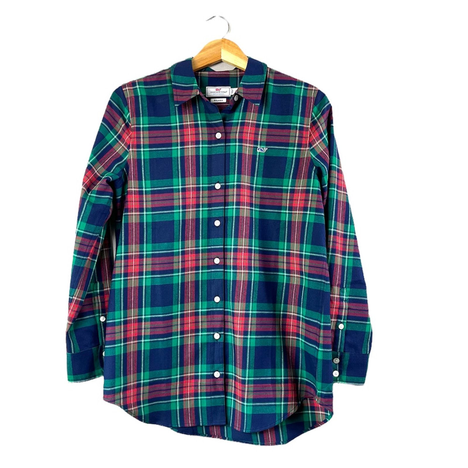 Vineyard Vines Women's Button Front Colorful Plaid Vineyard Vines Shirt 2 Size XS / US 0-2 / IT 36-38 - 1 Thumbnail